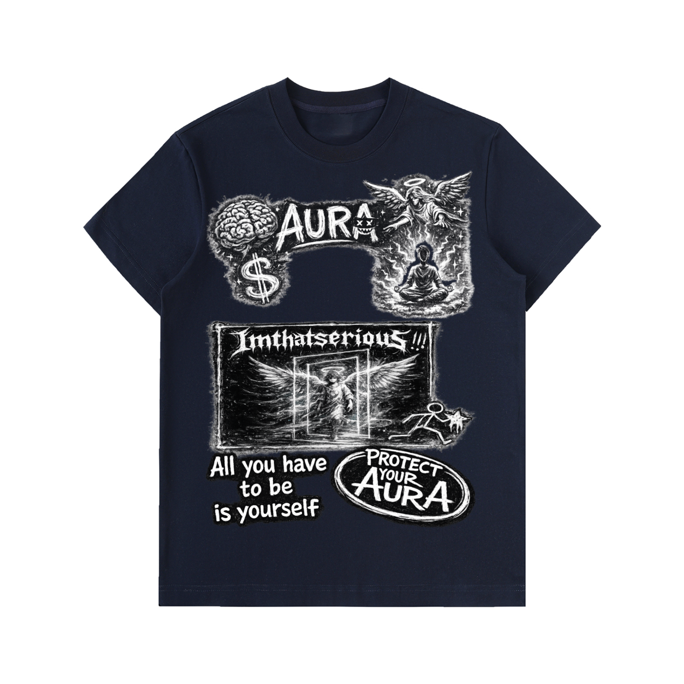 Aura' Cotton T-Shirt,Men,Men T-Shirt,Men Cotton T-Shirt,IMTHATSERIOUS,Men Aura,Men Aura T-Shirt,Men Aura Cotton T-Shirt