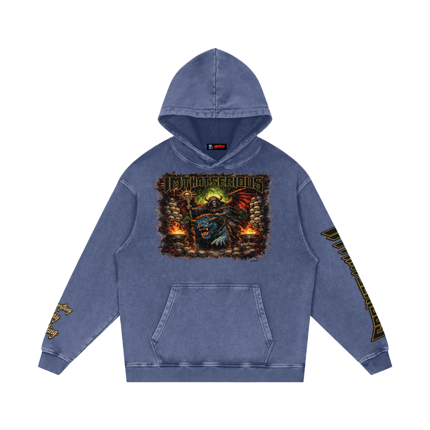 IMTHATSERIOUS,Say Nothing,Say Nothing Men,Say Nothing Men Hoodie,Say Nothing Tracksuit,Say Nothing Men Tracksuit,Snow Washed Loose Cotton Hoodi,Men,Men Tracksuit,Men Snow Washed Cotton Hoodie