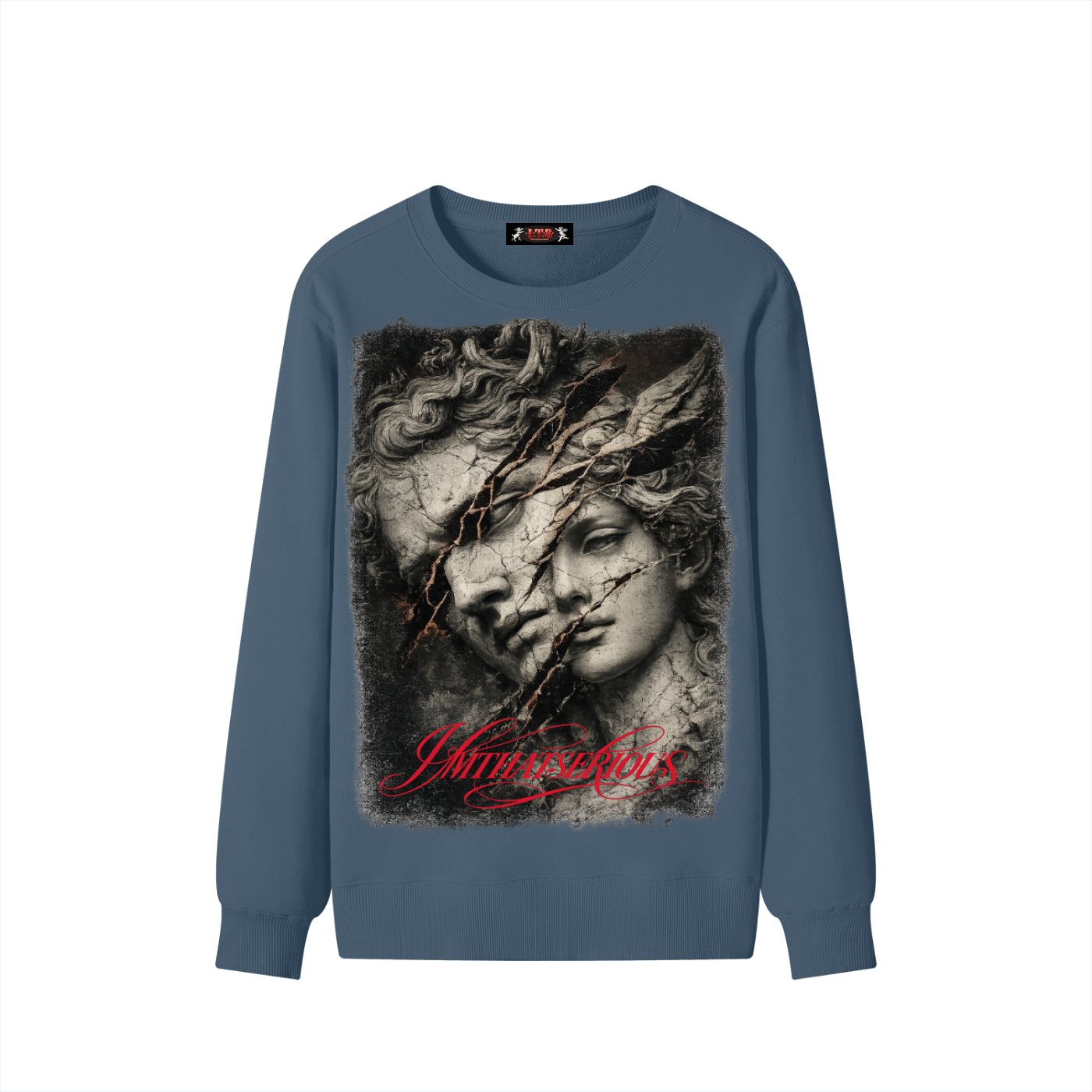 Classic Cotton Sweatshirt,Men,Men Sweatshirt,IMTHATSERIOUS,Split,Split Men,Split Men Sweatshirt