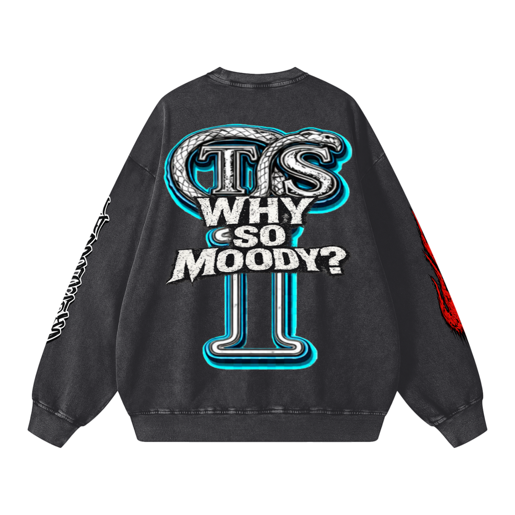 Snow Washed Oversized Sweatshi,Sinners,Sinners Men,Sinners Men Sweatshirt,Men,Men Sweatshirt,IMTHATSERIOUS