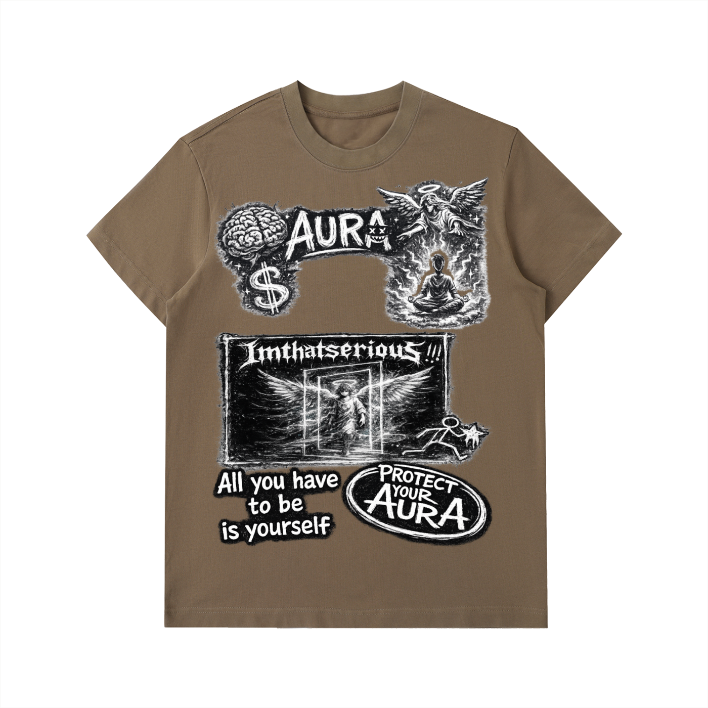 Aura' Cotton T-Shirt,Men,Men T-Shirt,Men Cotton T-Shirt,IMTHATSERIOUS,Men Aura,Men Aura T-Shirt,Men Aura Cotton T-Shirt