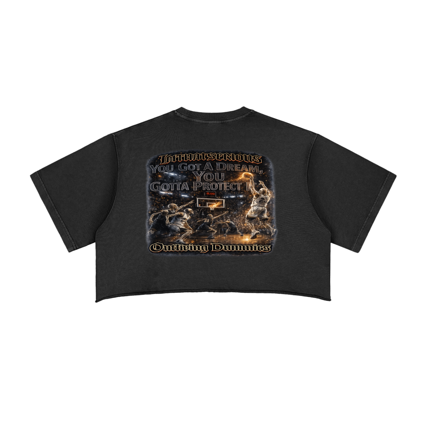 You Got A Dream,You Got A Dream Crop Top,You Got A Dream Female,Female,Snow Washed,Female Snow Washed Crop Top,Female Crop Top,Female Raw Edge Crop Top