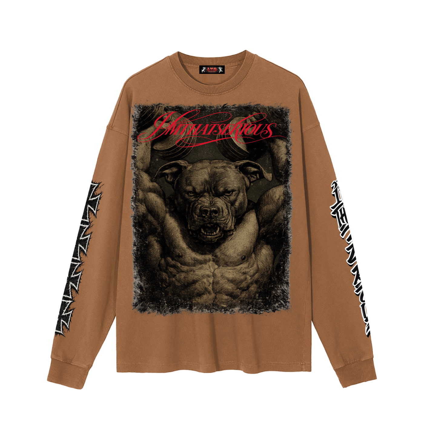 Vintage Washed Long Sleeve T-S,Dawg,Dawg Men,Dawg Men Long Sleeve T-Shirt,Men T-Shirt,Men,IMTHATSERIOUS