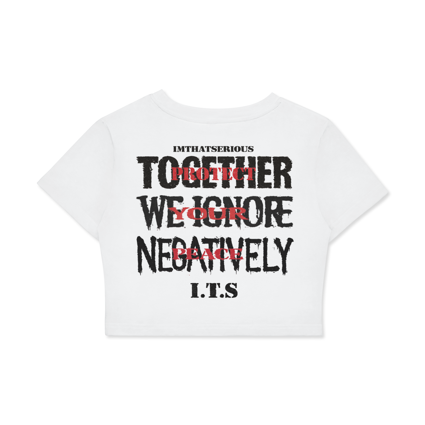 Protect Your Peace,Protect Your Peace Women,Fitted Crop Cotton T-Shirt,Women Crop Cotton T-Shirt,IMTHATSERIOUS,Women,Women Crop Top,Women T-Shirt,Women Cotton Crop Top