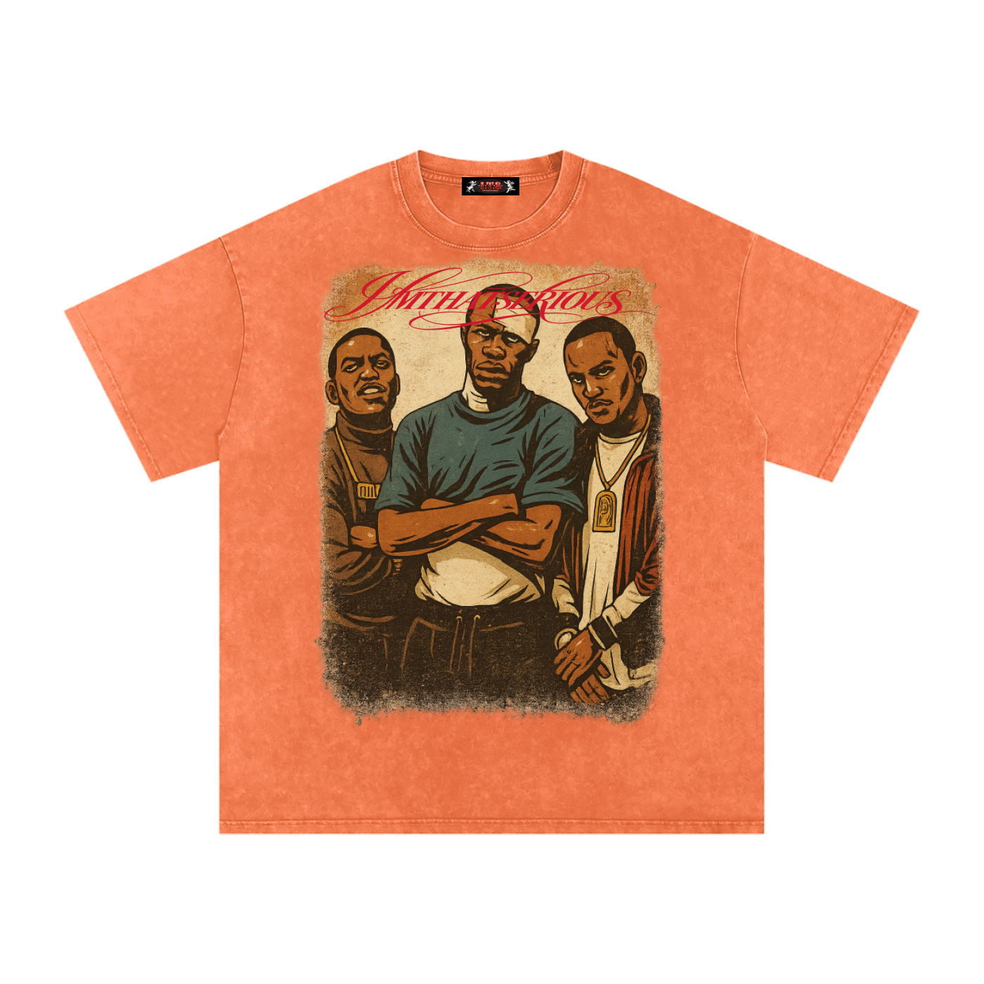 Snow Washed Oversized Cotton T,Paid In Full,Paid In Full Men,Paid In Full Men T-Shirt,IMTHATSERIOUS,Men,Men T-Shirt