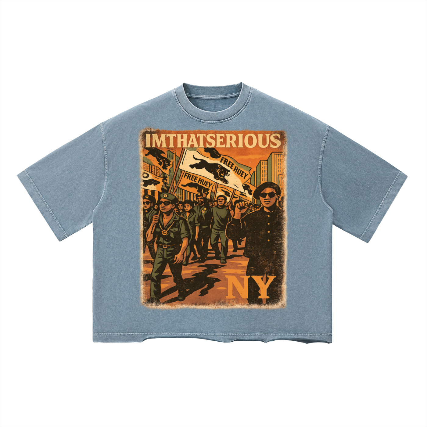 Vintage Wash Boxy T-Shirt,Black Panther,Black Panther Men,Black Panther Men T-Shirt,IMTHATSERIOUS,Men,Men T-SHirt