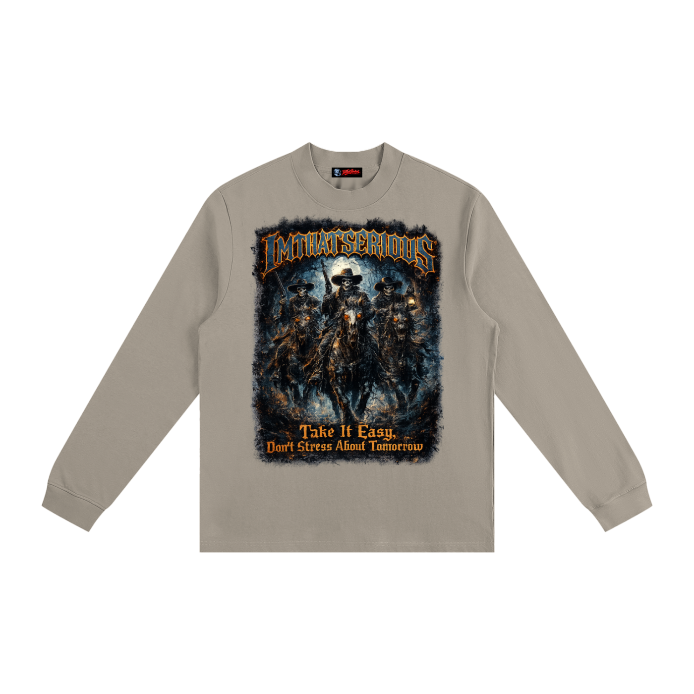 Non-Shrink Mock Neck Sweatshir,IMTHATSERIOUS,Men,Cowboy Vamps,Cowboy Vamps Sweatshirt,Cowboy Vamps Men Sweatshirt,Men Sweatshirt,Non Shrink Sweatshirt,Mock Neck Sweatshirt,Men Non Shrink Sweatshirt