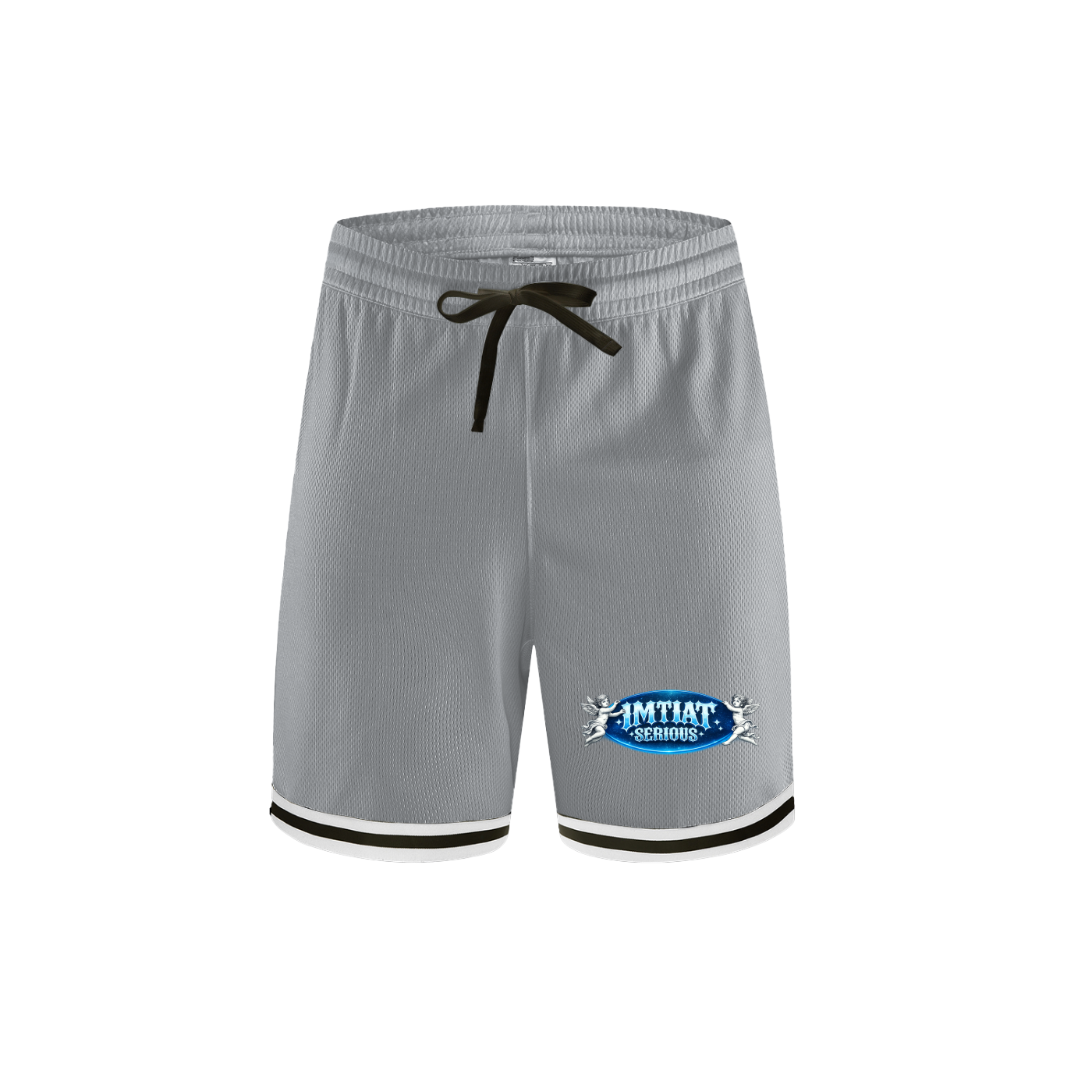 Men,Men Shorts,IMTHATSERIOUS,Stripe Trim Basketball Shorts