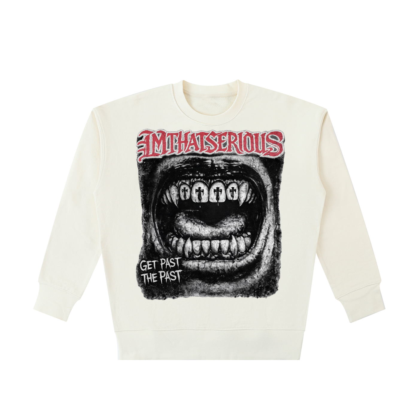 Heavyweight Cotton Sweatshirt,I.T.S,IMTHATSERIOUS,Cotton,Cotton Sweatshirt,Men Sweatshirt,Get Past The Past,Get Past The Best Sweatshirt,Men,Men Cotton Sweatshirt