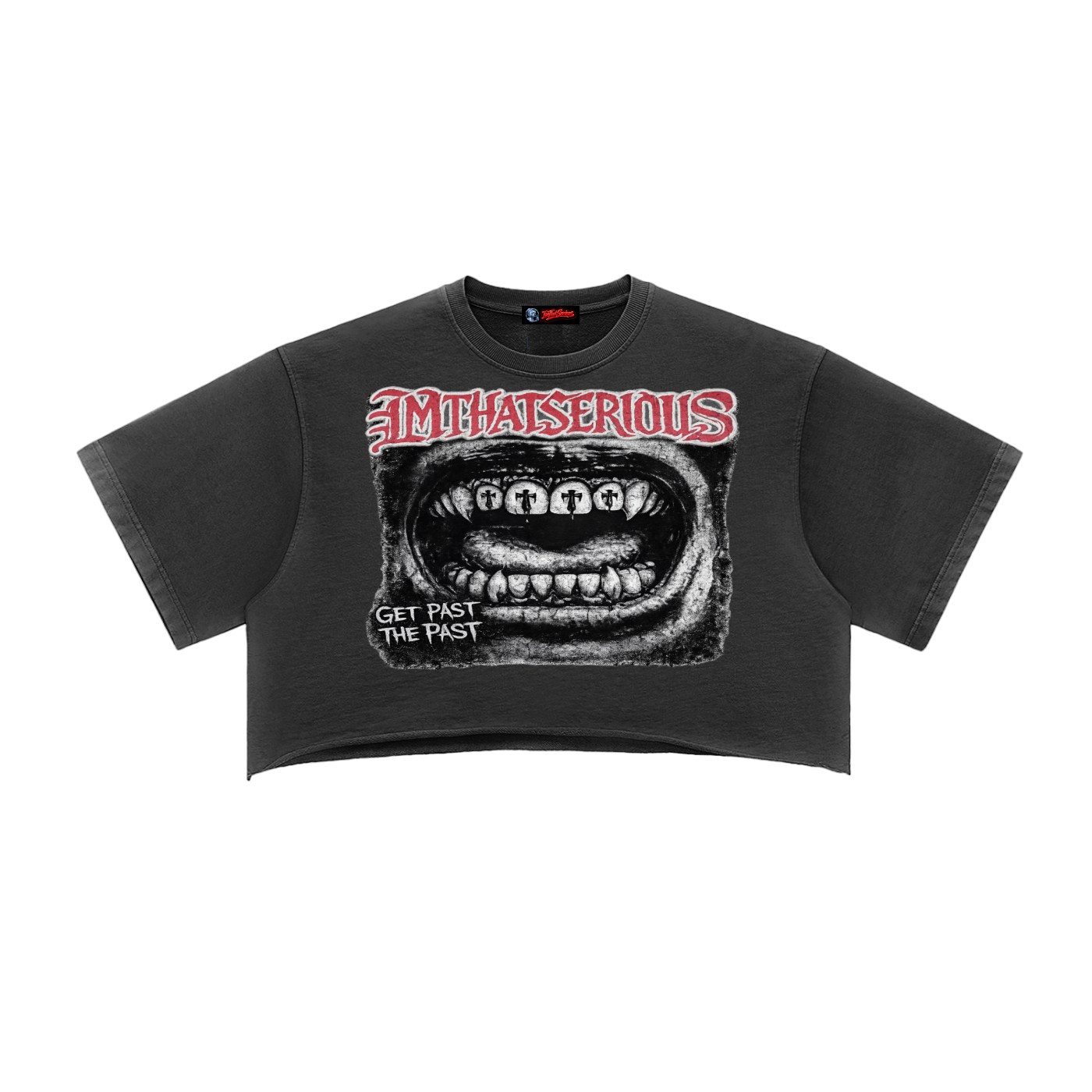 Get Past The Past,Get Past The Past Crop Top,IMTHATSERIOUS,I.T.S,Get Past The Past Women,Snow Washed Raw Edge Crop Top,Crop Top,Snow Washed,Snow Washed Crop Top,Raw Edge