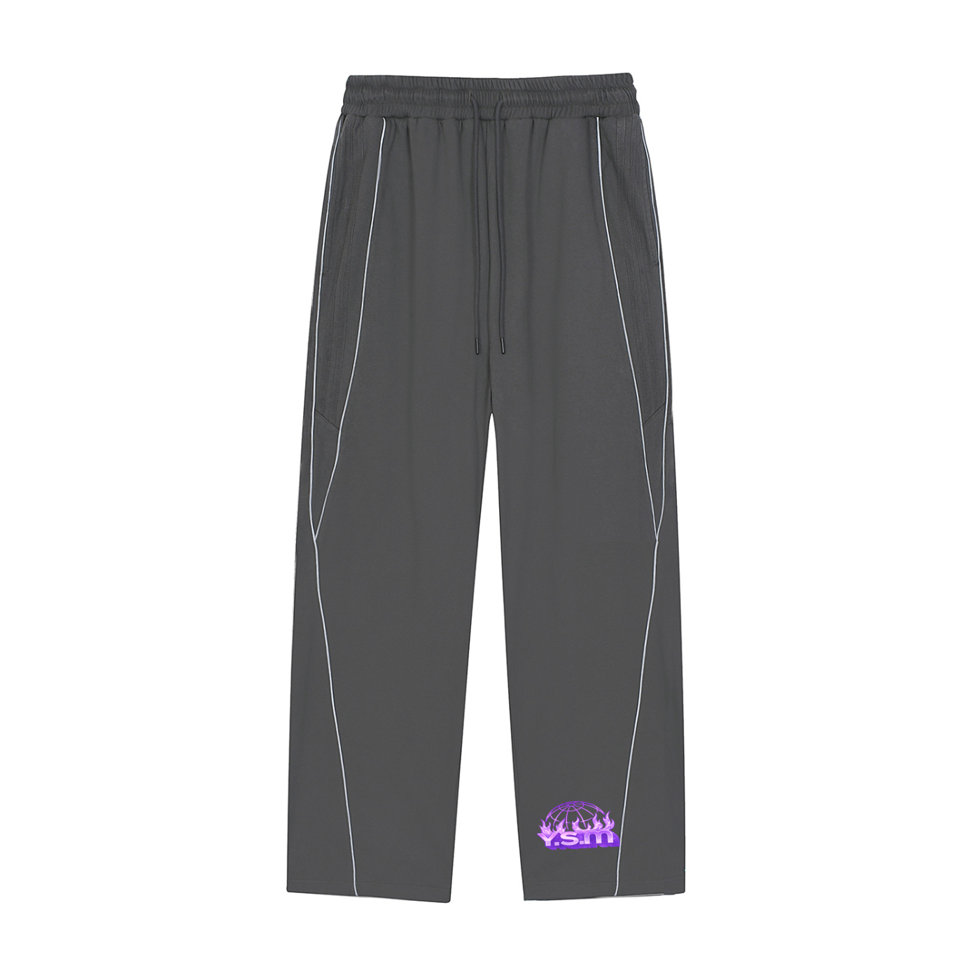 Reflection Striped Straight-Le,Men,Men Tracksuit,Men Sweatpants,IMTHATSERIOUS