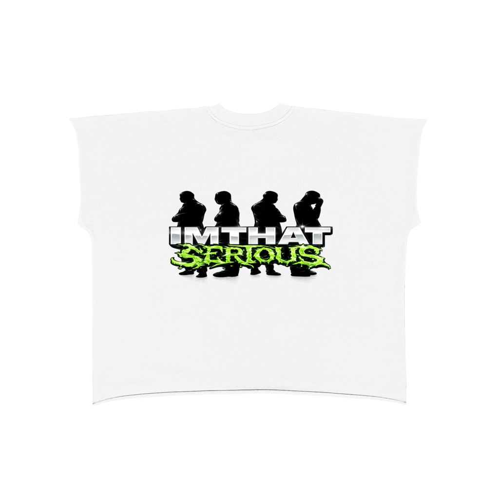 IMTHATSERIOUS,Raw Edge Boxy Non-Shrink T-Shi,Men,Women,Boxy T-Shirt,Raw Edge Boxy T-Shirt,Non Shrink T-Shirt,Boxy Non Shrink T-Shirt