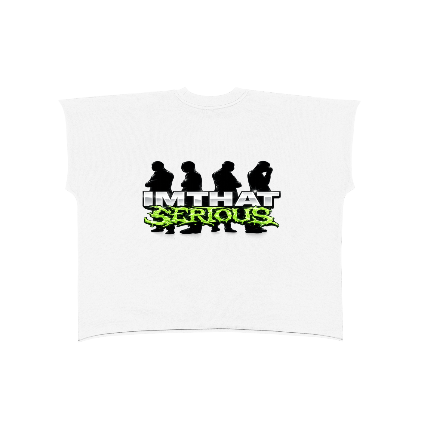 IMTHATSERIOUS,Raw Edge Boxy Non-Shrink T-Shi,Men,Women,Boxy T-Shirt,Raw Edge Boxy T-Shirt,Non Shrink T-Shirt,Boxy Non Shrink T-Shirt