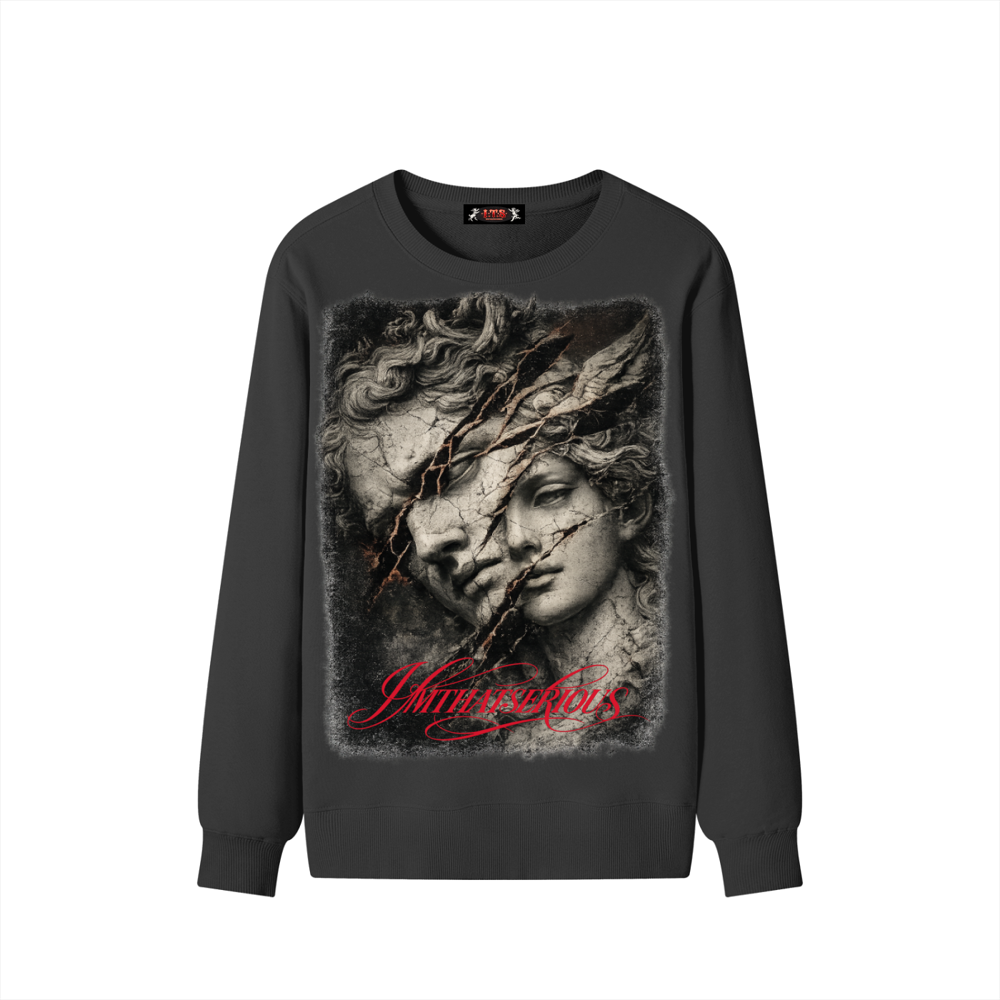 Classic Cotton Sweatshirt,Men,Men Sweatshirt,IMTHATSERIOUS,Split,Split Men,Split Men Sweatshirt