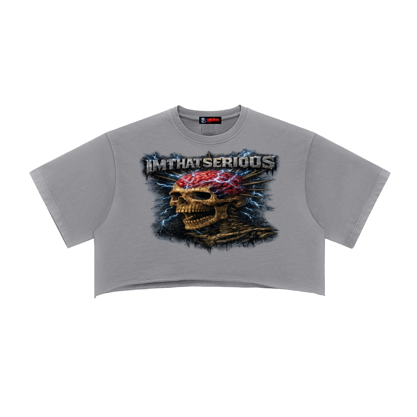 Head Pains,Head Pains Women,Head Pains Women Crop Top,Snow Washed Raw Edge Crop Top,Women,Women Crop Top,Snow Washed,Women Raw Edge Crop Top,Women Snow Washed Crop Top