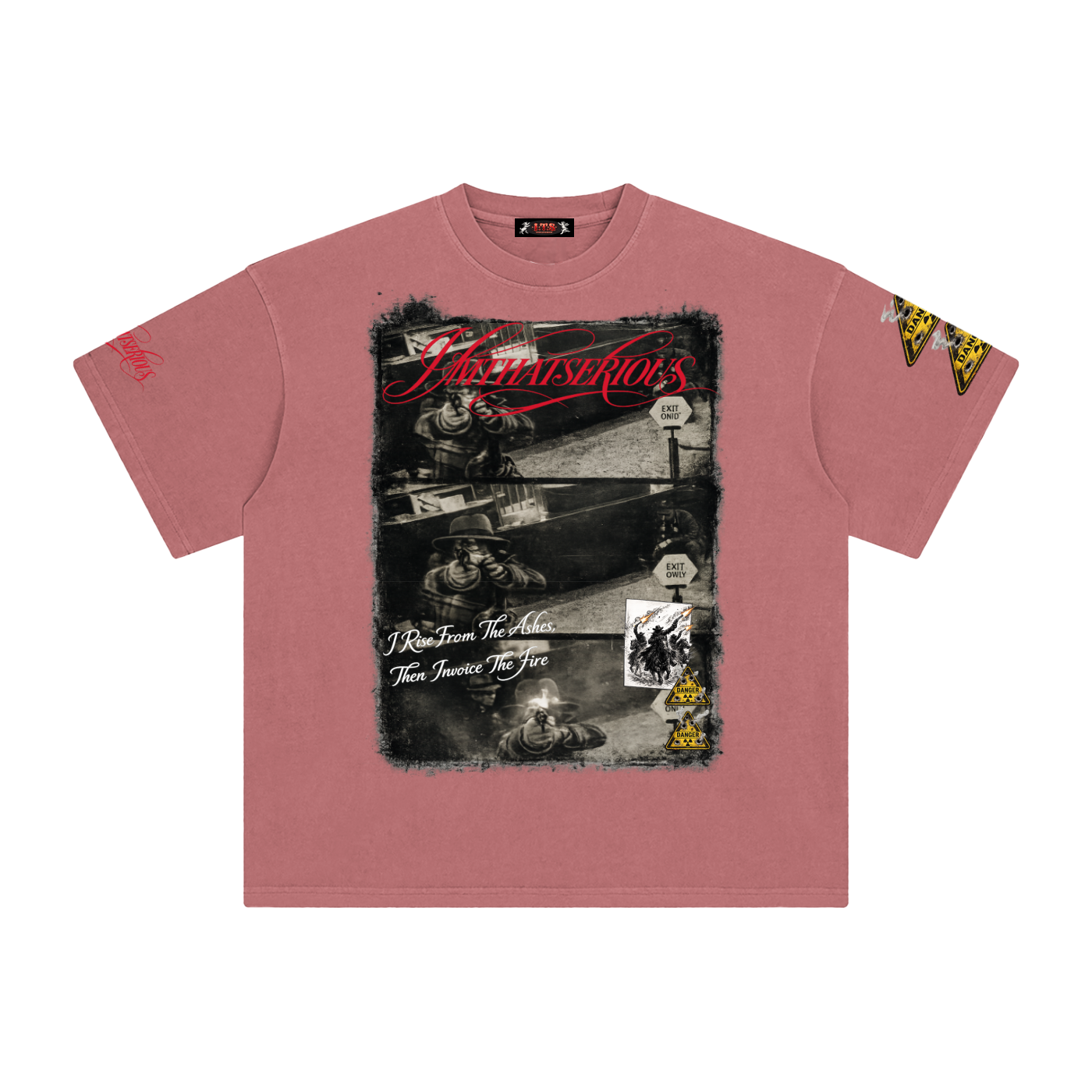 Stay Dangerous,Stay Dangerous Men,Stay Dangerous Men T-Shirt,IMTHATSERIOUS,Men,Men T-Shirt,Enzyme Washed T-Shirt