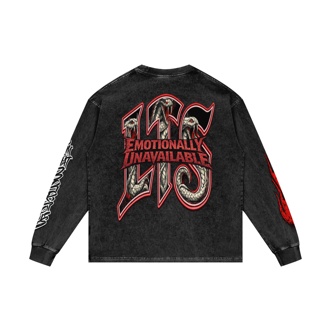 Acid Wash Oversize Long Sleeve,Sayless,Sayless Men,Sayless Men Long Sleeve T-Shir,Men,Men Long Sleeve T-Shirt,IMTHATSERIOUS