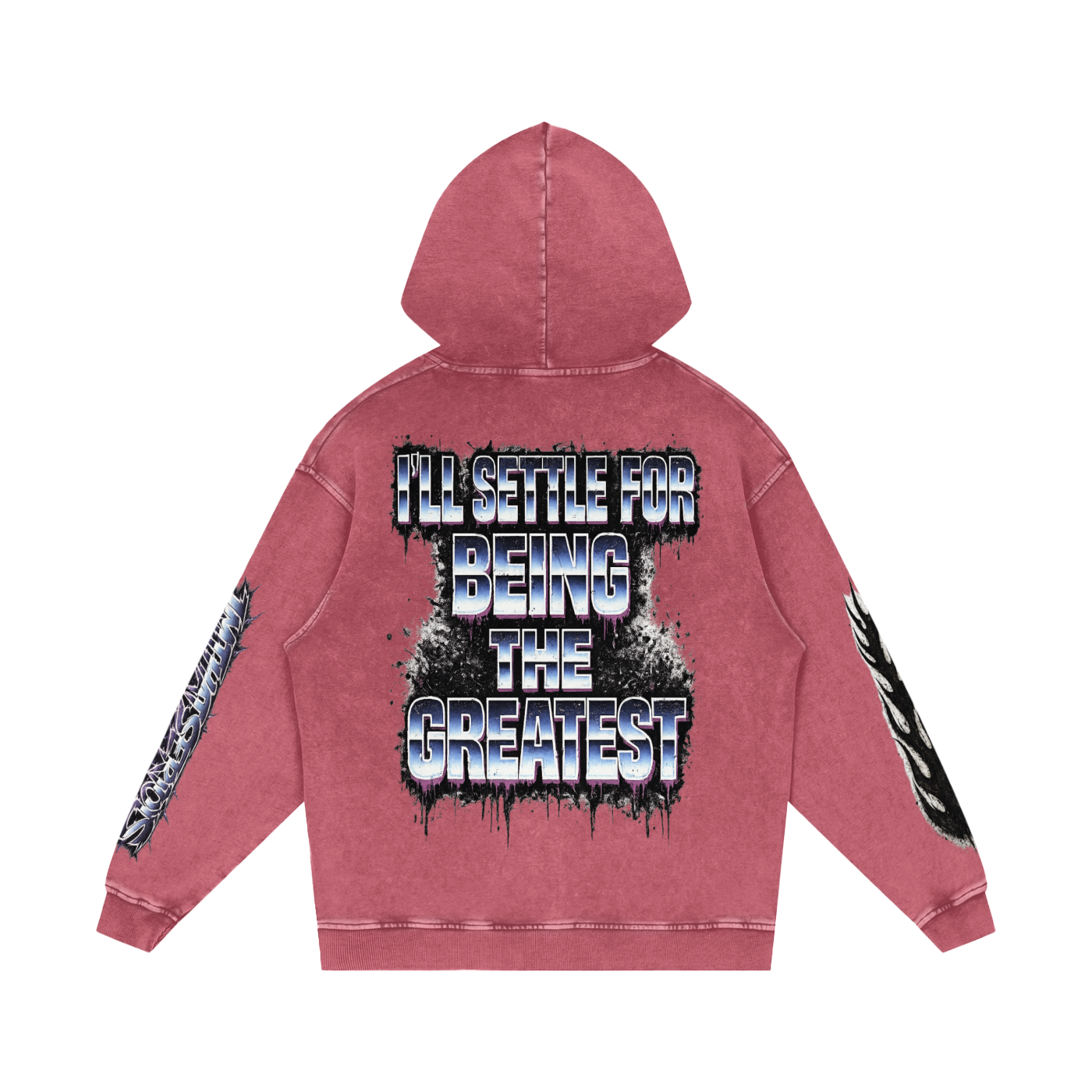 The Greatest,The Greatest Men,The Greatest Men Hoodie,Snow Washed Loose Cotton Hoodi,IMTHATSERIOUS,Men,Men Hoodie,Men Snow Washed Hoodie,Men Cotton Hoodie,Men Snow Washed Cotton Hoodie