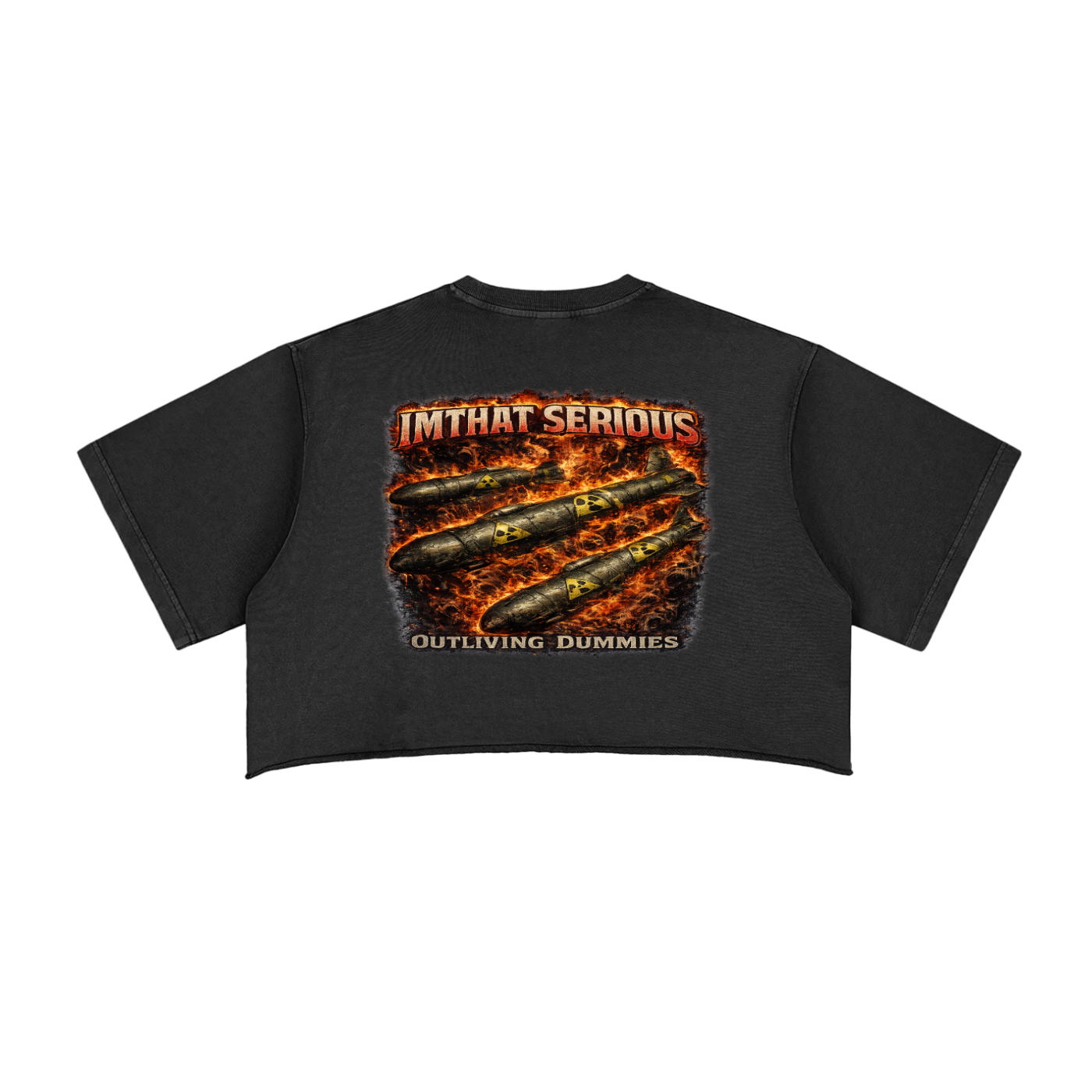 IMTHATSERIOUS,Life Is Short,Life Is Short Female Crop Top,Life Is Short Female,Female,Female Snow Washed Crop Top,Female Crop Top,Female Raw Edge Crop Top