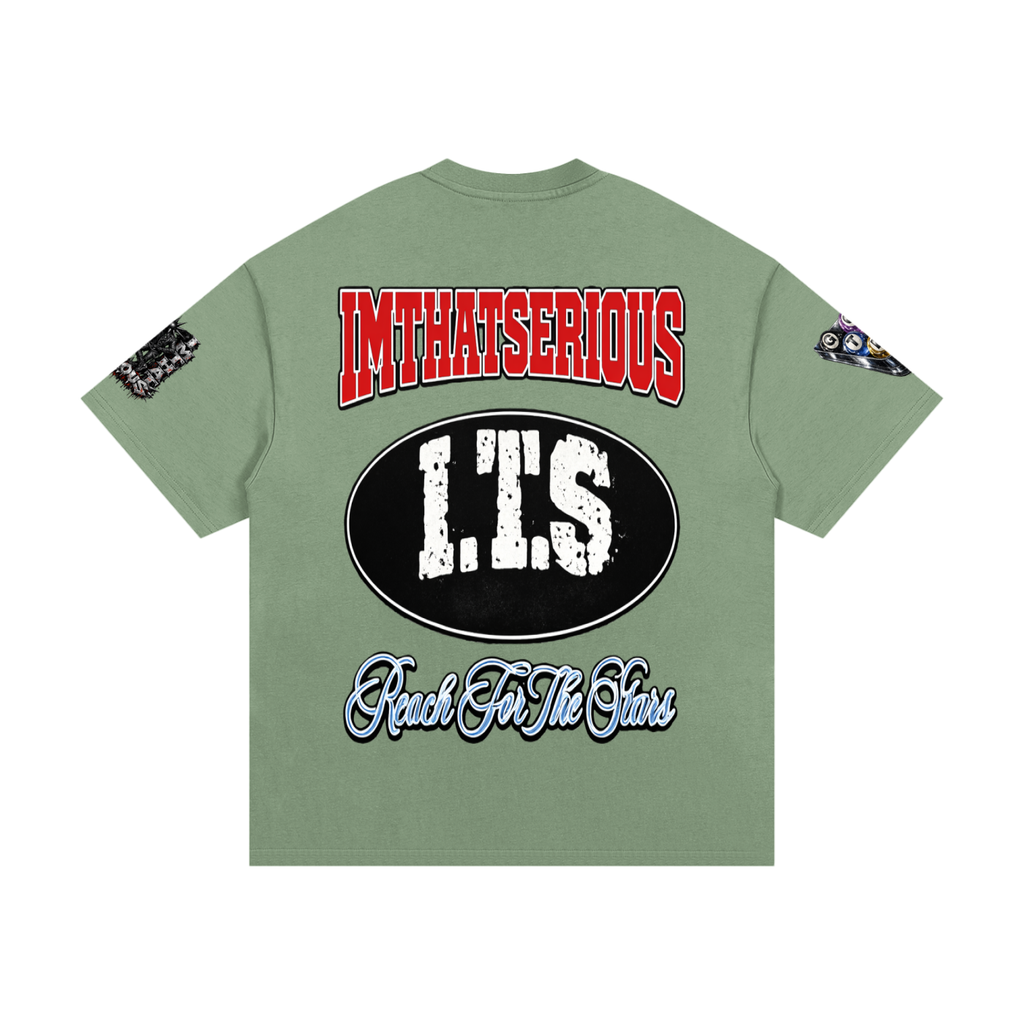  Heavyweight Cotton T-Shirt,I.T.S,IMTHATSERIOUS,Reach For The Stars,Reach For The Stars T-shirt,T-shirt,Men,Men T-shirt,Cotton T-shirt,Men Cotton T-shirt