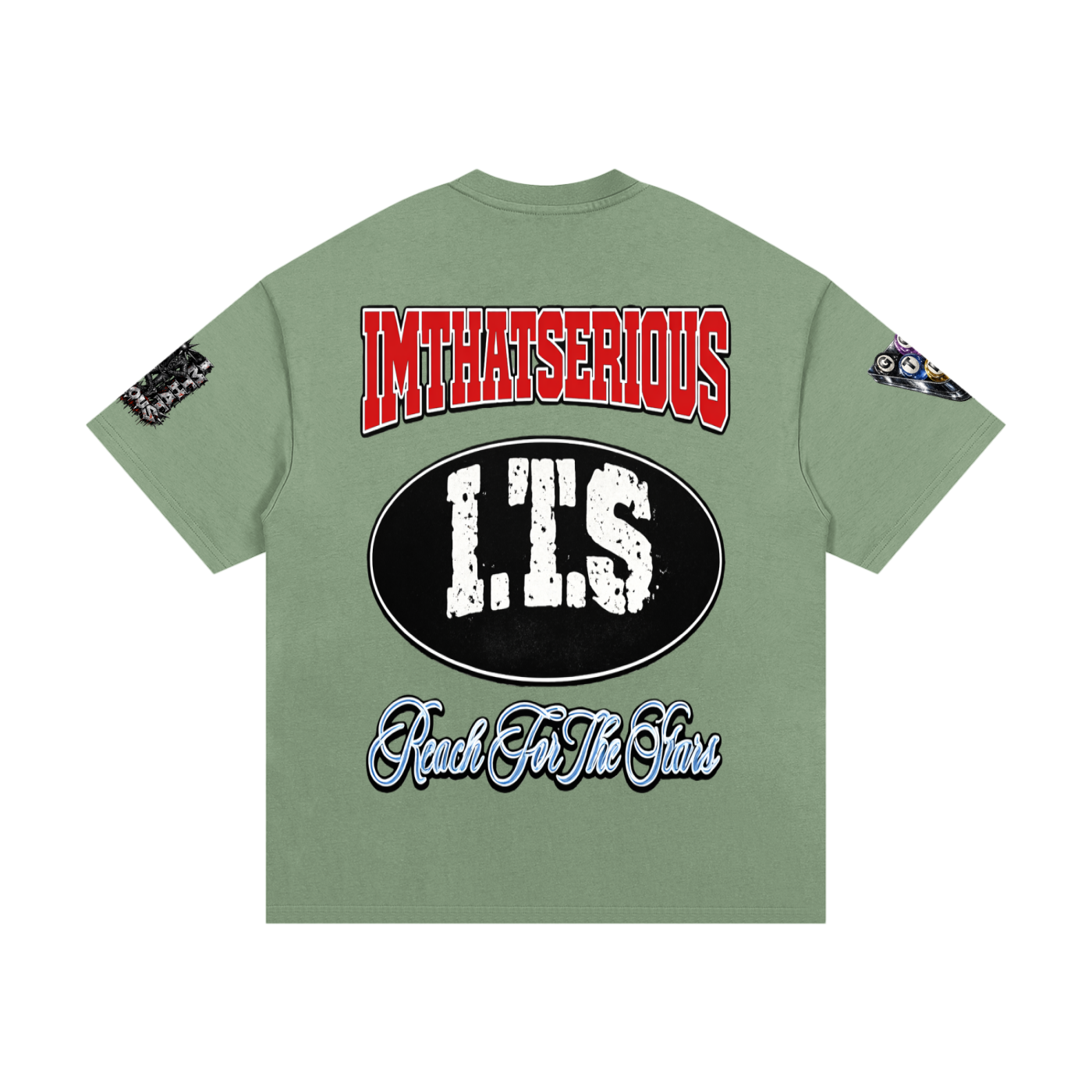  Heavyweight Cotton T-Shirt,I.T.S,IMTHATSERIOUS,Reach For The Stars,Reach For The Stars T-shirt,T-shirt,Men,Men T-shirt,Cotton T-shirt,Men Cotton T-shirt