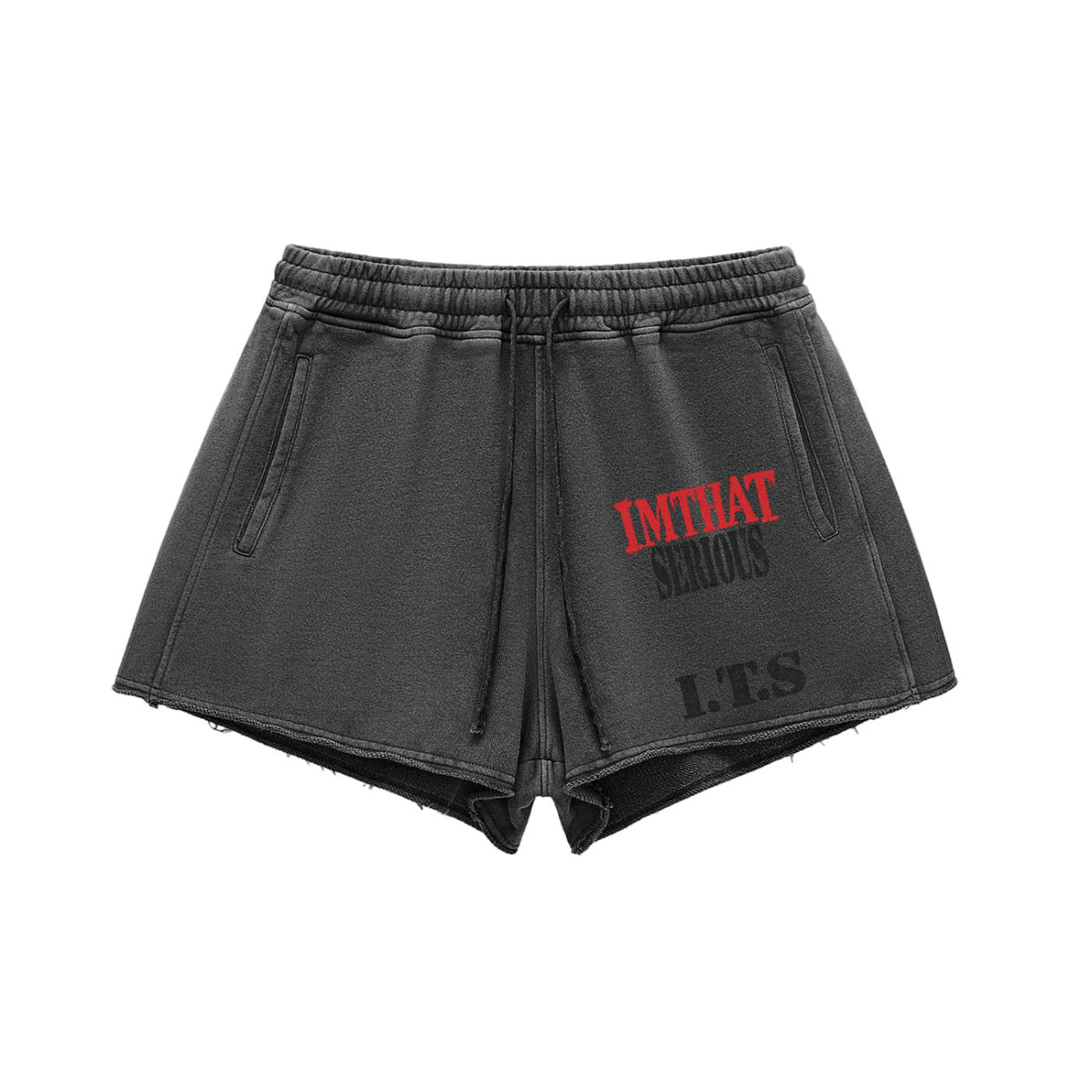 Protect Your Peace,Protect Your Peace Wome Shorts,Protect Your Peace Women,Women,Women Shorts,IMTHATSERIOUS,Snow Washed Raw Edge Drawstrin,Women Snow Washed Shorts,Women Drawstrings Shorts,Women Raw Edge Shorts