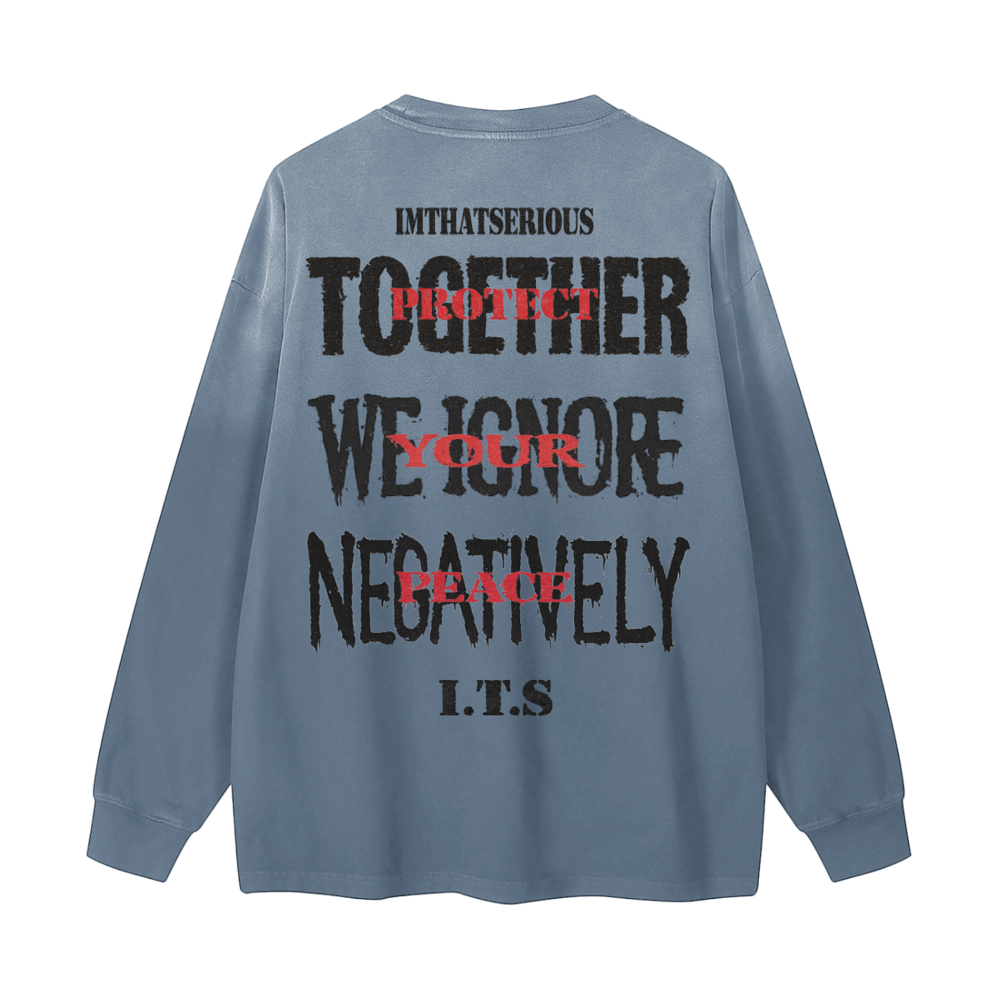 Protect Your Peace,Protect Your Peace Men,Gradient Washed Long Sleeve T-,IMTHATSERIOUS,Men,Men Long Sleeve T-Shirt,Men Gradient Long Sleeve Tee,Men Washed Long Sleeve T-Shirt