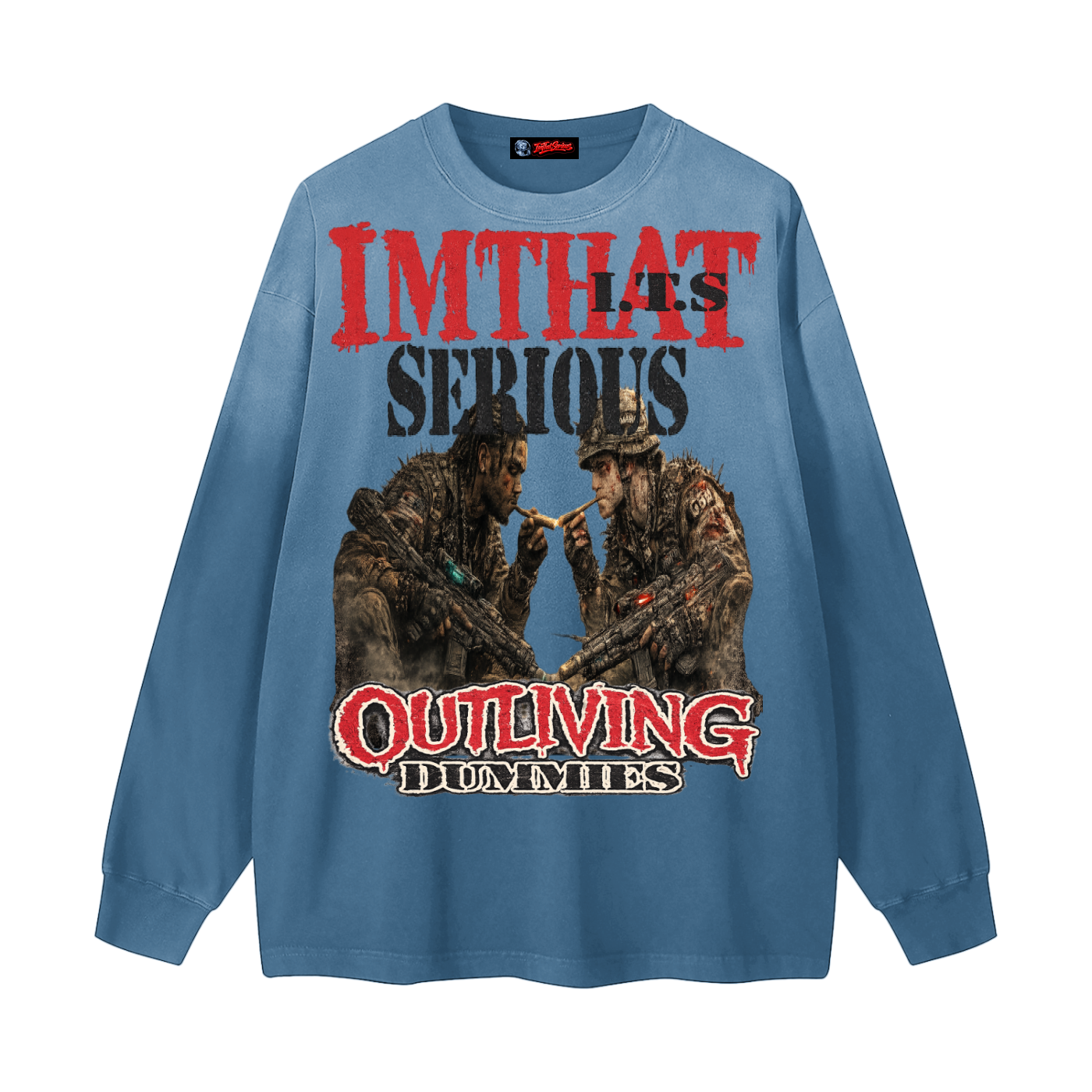 Protect Your Peace,Protect Your Peace Men,Gradient Washed Long Sleeve T-,IMTHATSERIOUS,Men,Men Long Sleeve T-Shirt,Men Gradient Long Sleeve Tee,Men Washed Long Sleeve T-Shirt