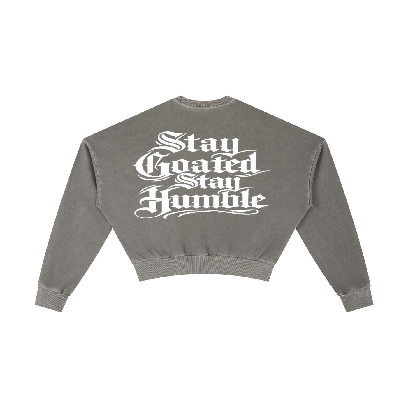 Stay Goated,IMTHATSERIOUS,Vintage Washed Cropped Sweatsh,Women,Women Sweatshirt,Women Vintage Crop Sweatshirt,Stay Goated Women,Stay Goated Women Sweatshirt,Vintage Washed Sweatshirt,Vintage Washed