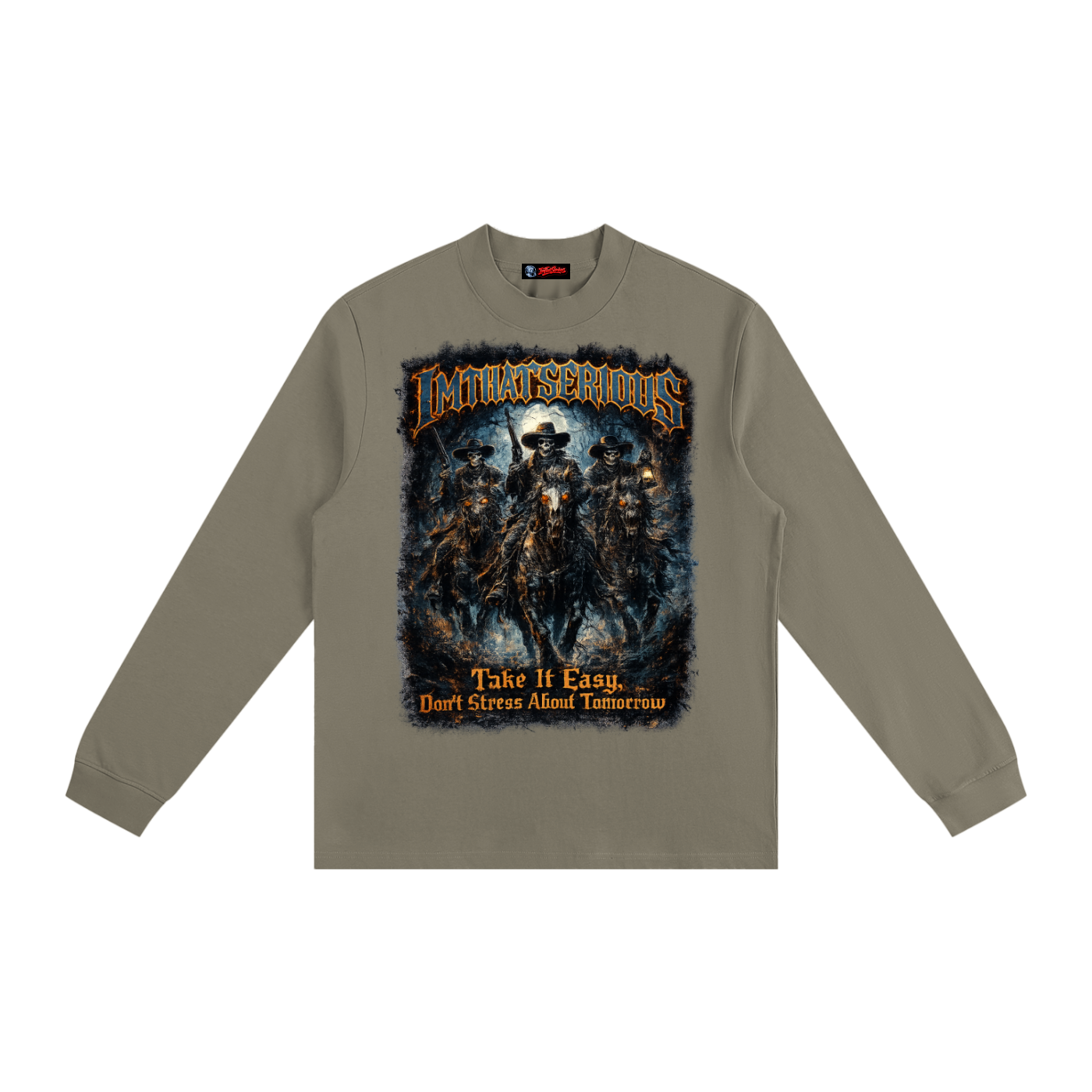 Non-Shrink Mock Neck Sweatshir,IMTHATSERIOUS,Men,Cowboy Vamps,Cowboy Vamps Sweatshirt,Cowboy Vamps Men Sweatshirt,Men Sweatshirt,Non Shrink Sweatshirt,Mock Neck Sweatshirt,Men Non Shrink Sweatshirt