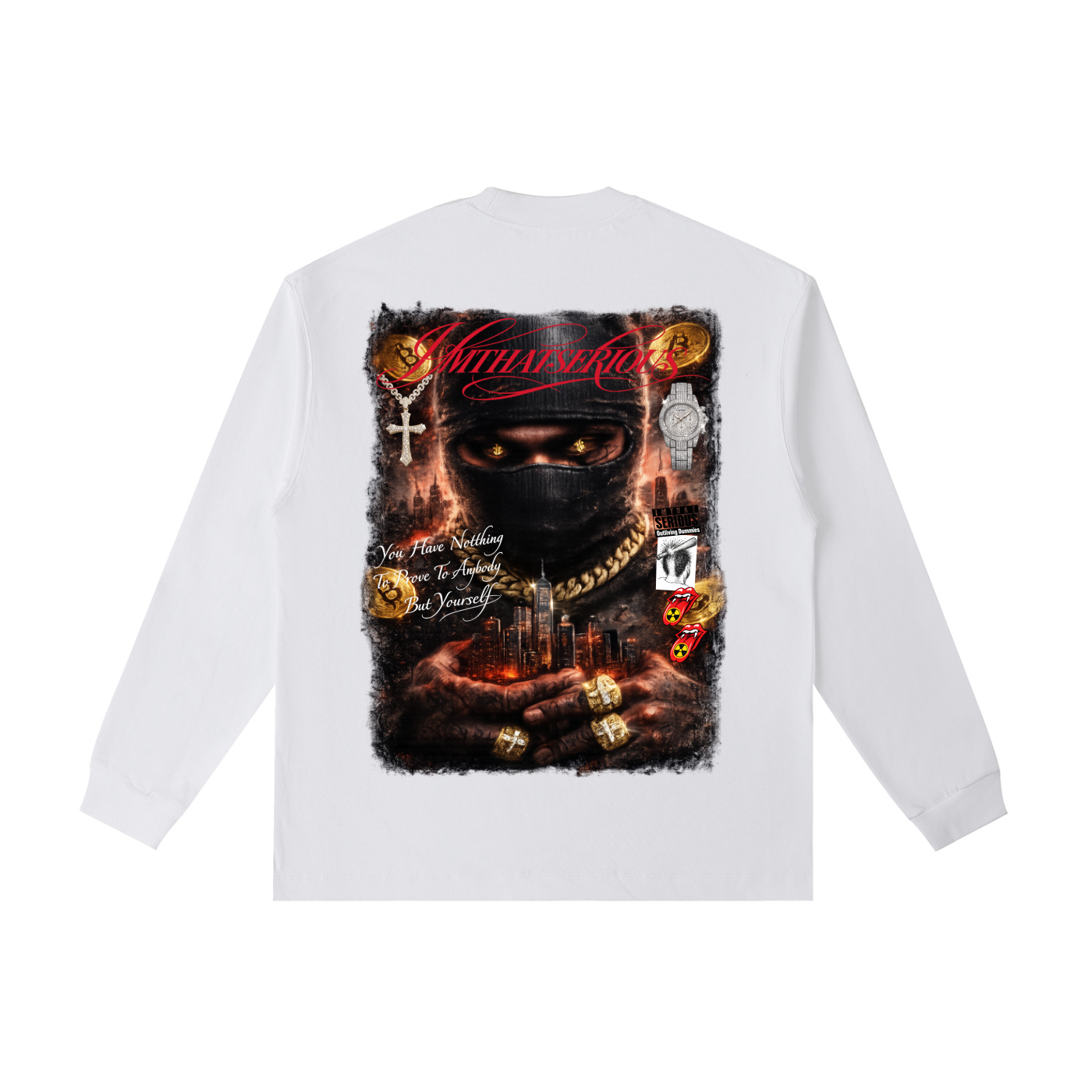 Hustlin Ambition,IMTHATSERIOUS,Men,Hustlin Ambition Men,Men Long Sleeve T-Shirt