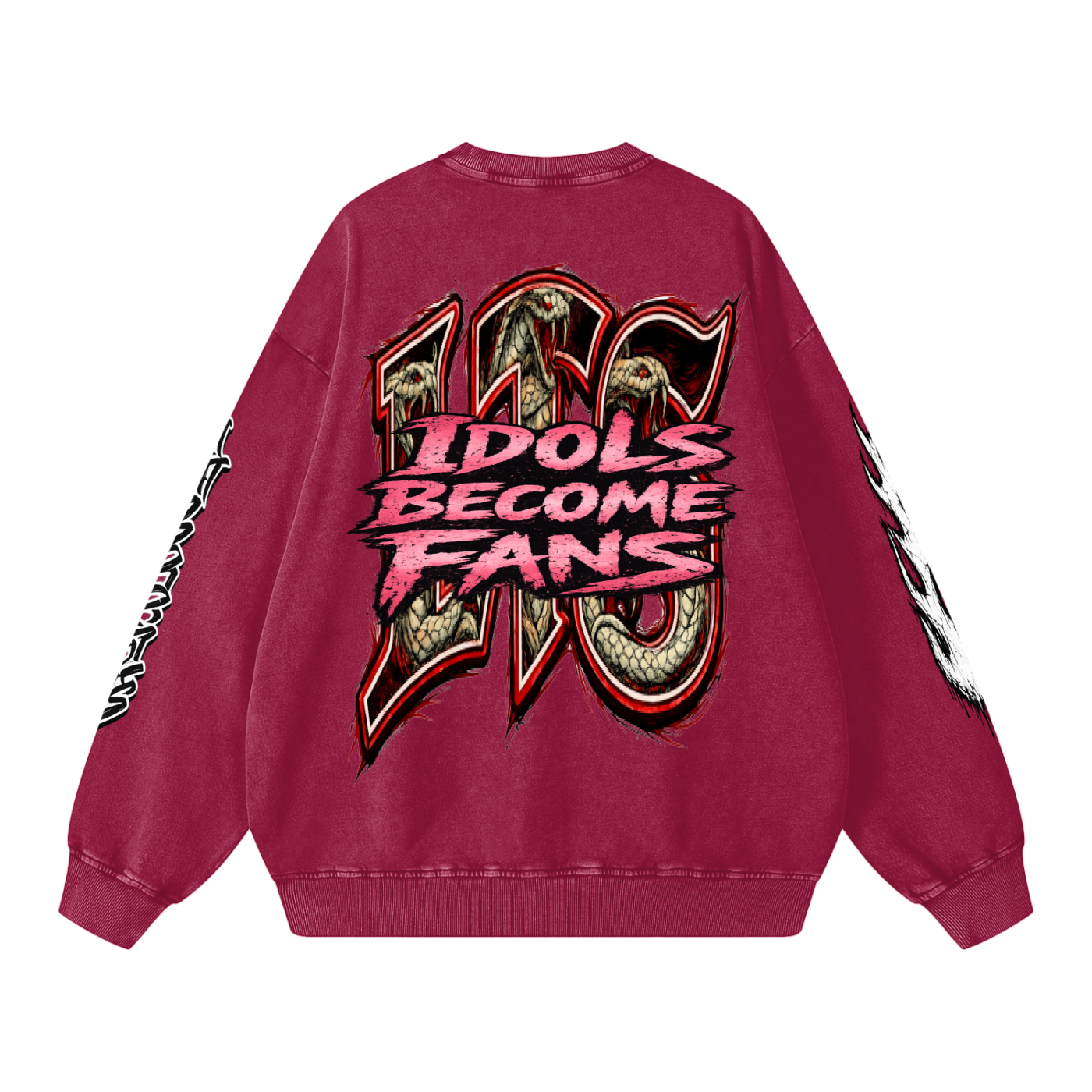 Snow Washed Oversized Sweatshi,Smoke,Smoke Men,Smoke Men Sweatshirt,Men,Men Sweatshirt,IMTHATSERIOUS