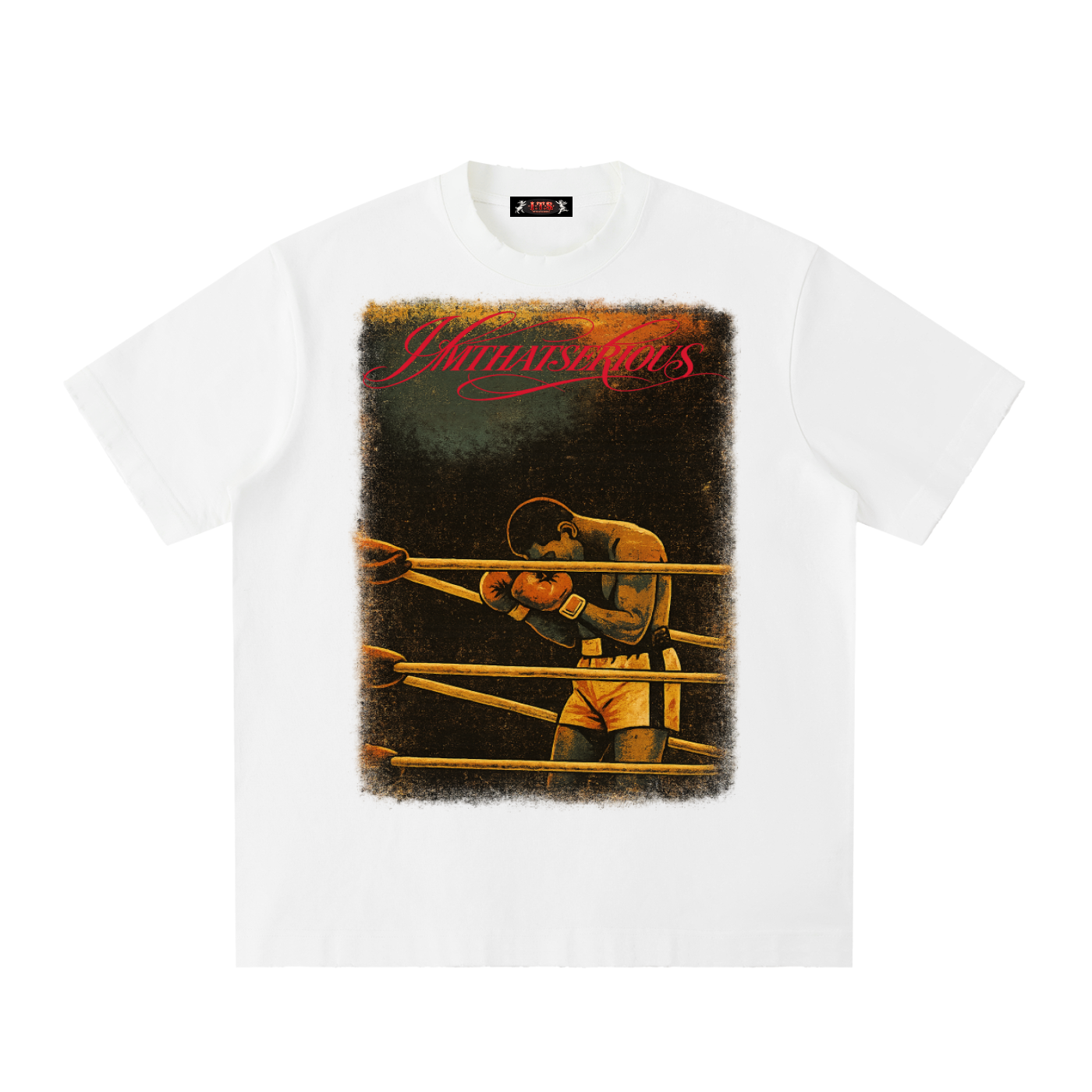 Vintage Washed Frayed T-Shirt,Men,Men T-Shirt,IMTHATSERIOUS,Ali,Ali Men,Ali Men T-Shirt