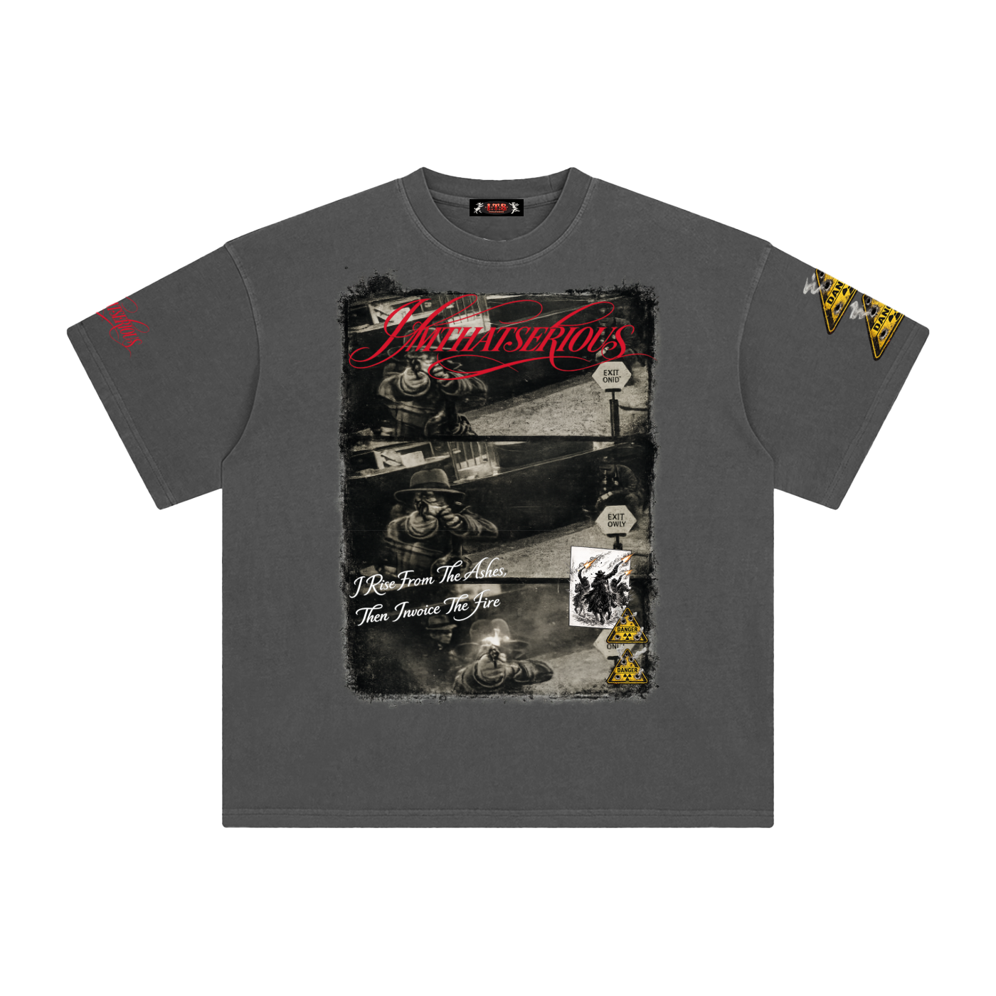 Stay Dangerous,Stay Dangerous Men,Stay Dangerous Men T-Shirt,IMTHATSERIOUS,Men,Men T-Shirt,Enzyme Washed T-Shirt