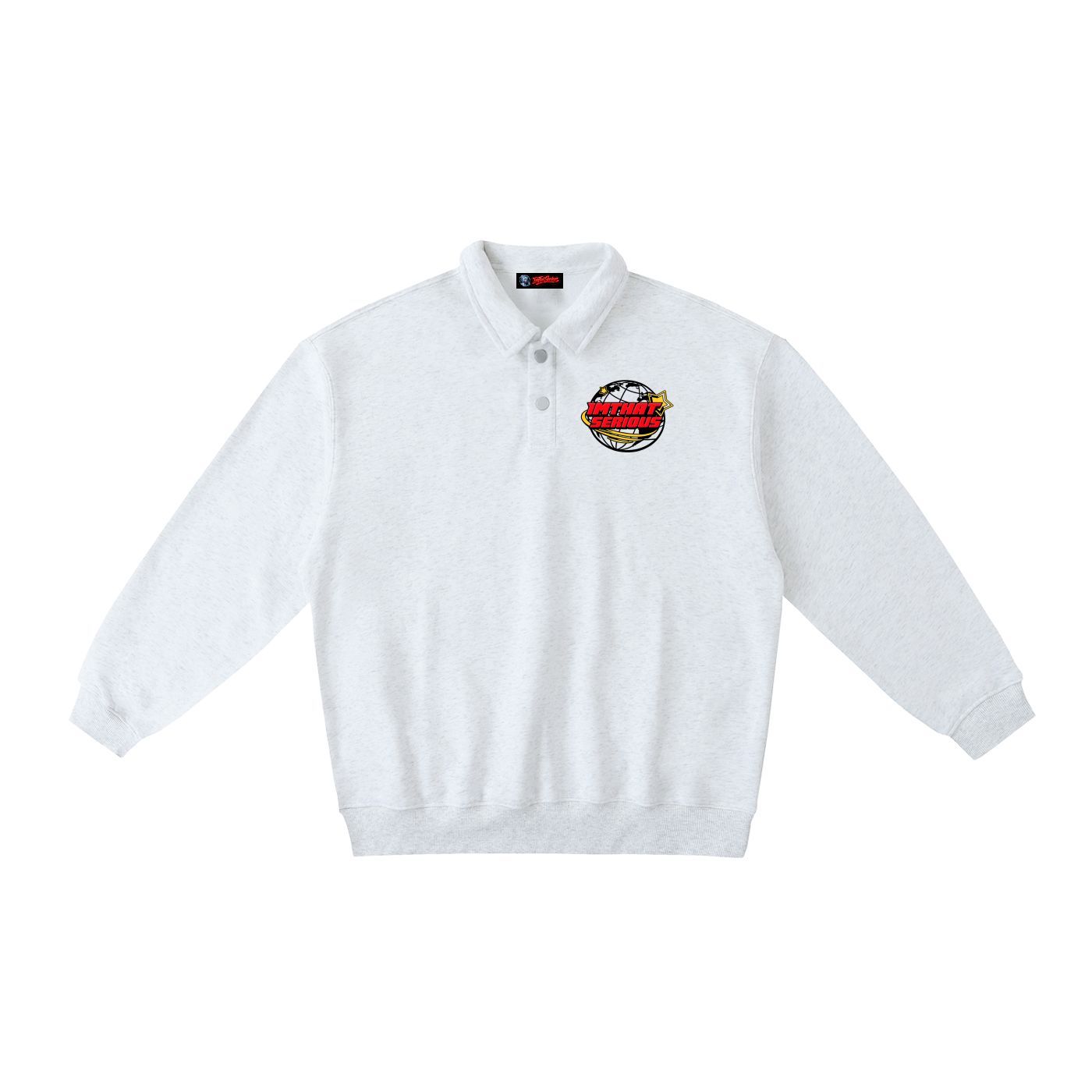 Polo-Collar Sweatshirt,Men,Women,Polo,IMTHATSERIOUS,Collar Sweatshirt,Polo Sweatshirt