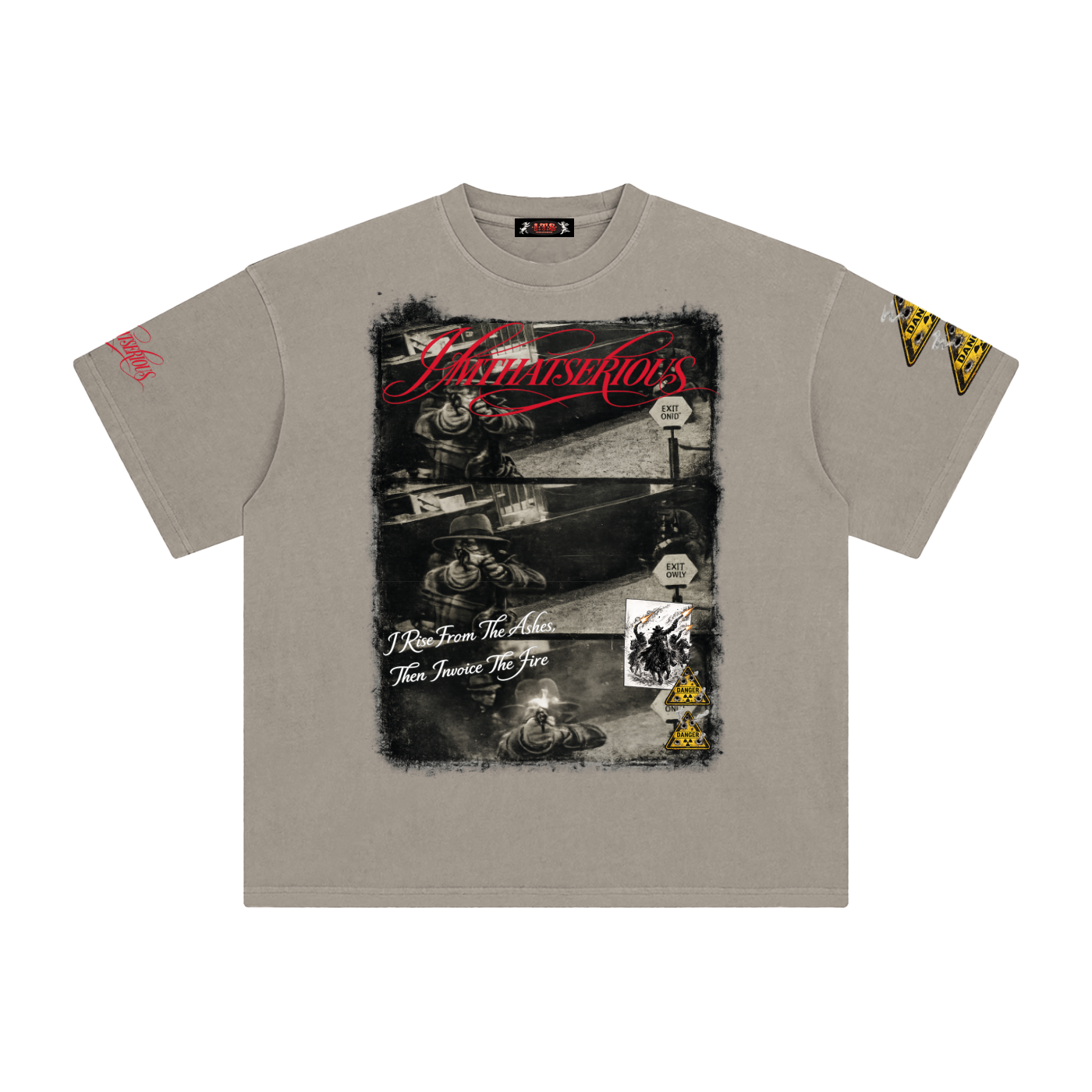 Stay Dangerous,Stay Dangerous Men,Stay Dangerous Men T-Shirt,IMTHATSERIOUS,Men,Men T-Shirt,Enzyme Washed T-Shirt