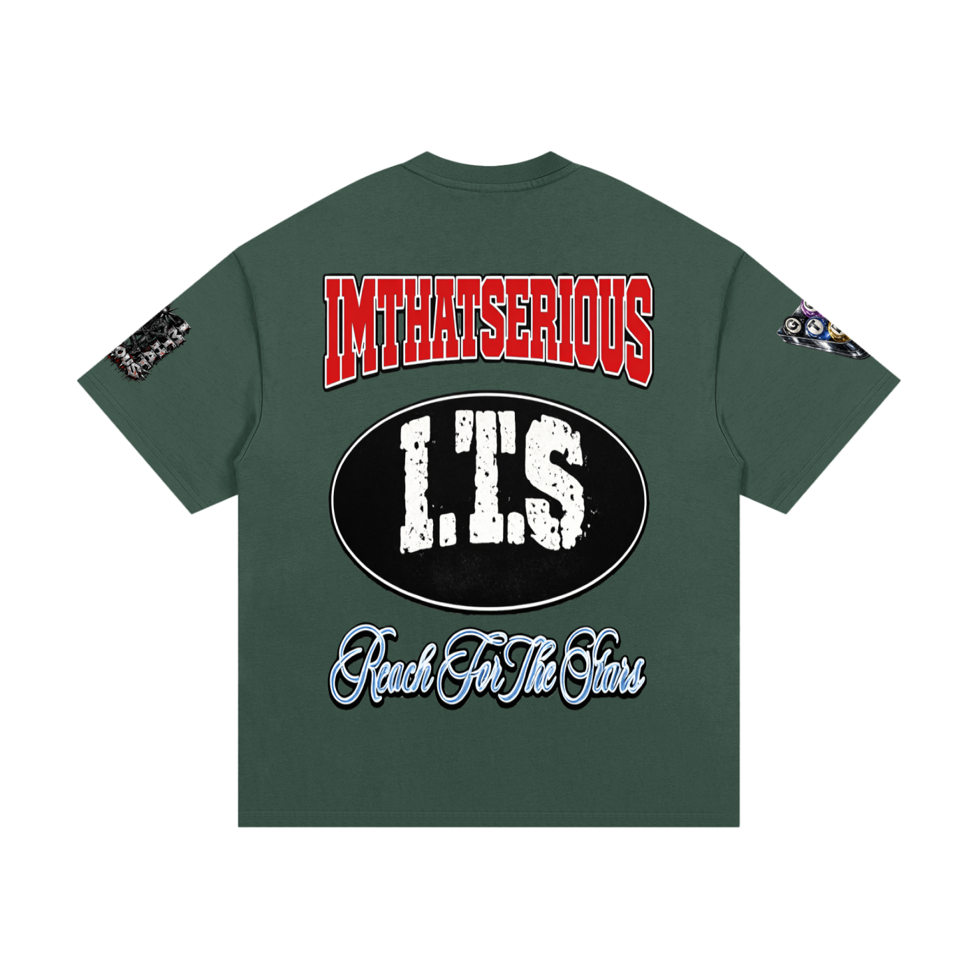  Heavyweight Cotton T-Shirt,I.T.S,IMTHATSERIOUS,Reach For The Stars,Reach For The Stars T-shirt,T-shirt,Men,Men T-shirt,Cotton T-shirt,Men Cotton T-shirt