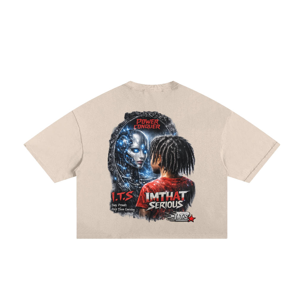 Frayed Boxy Tee,Vision,Vision Tee,Vision Boxy Tee,Boxy Tee,IMTHATSERIOUS,Men,Men Tee,Men Boxy Tee,T-Shirt