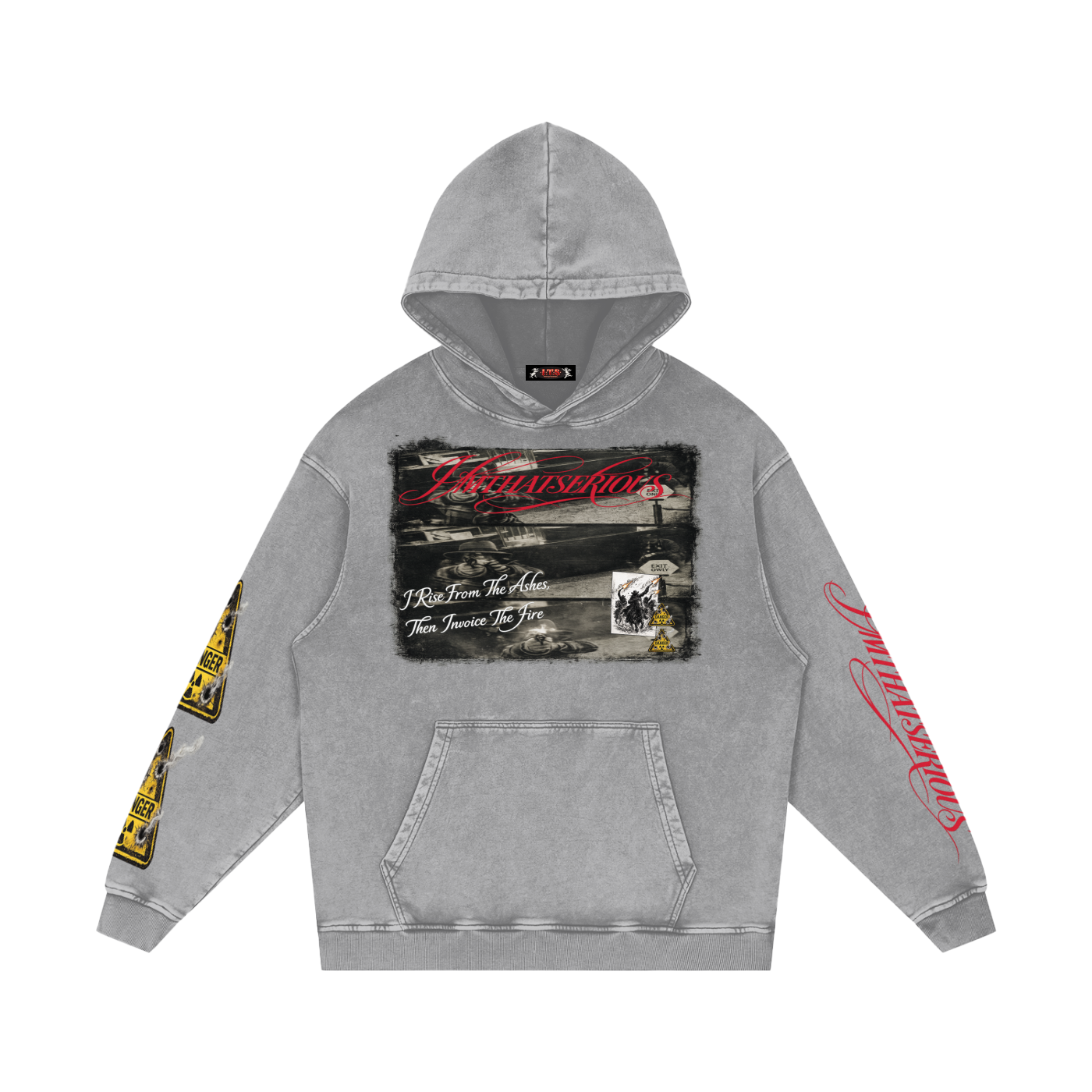 Stay Dangerous,Stay Dangerous Men,Stay Dangerous Men Hoodie,Snow Washed Loose Cotton Hoodi,Men,Men Hoodie,IMTHATSERIOUS