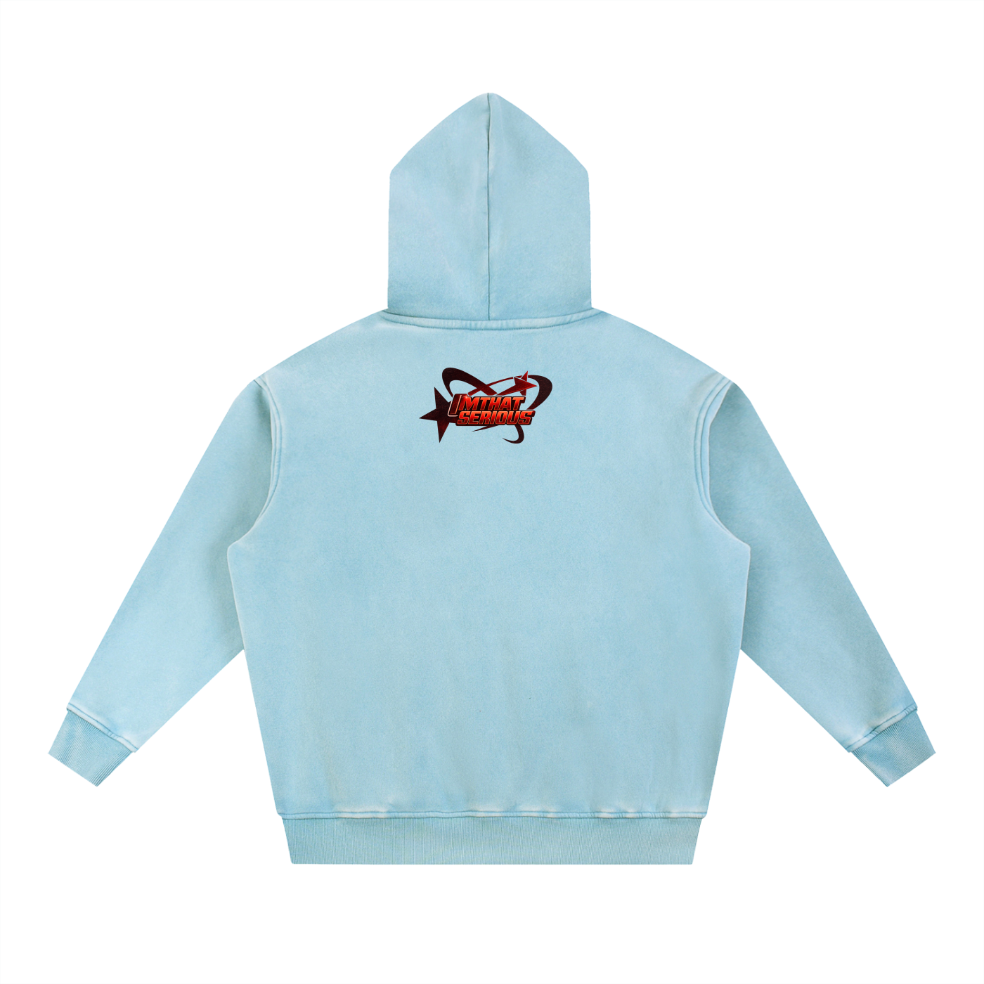 Snow Wash Fleece Oversize Hood,Men,Men Hoodie,Men Oversize Hoodie,IMTHATSERIOUS