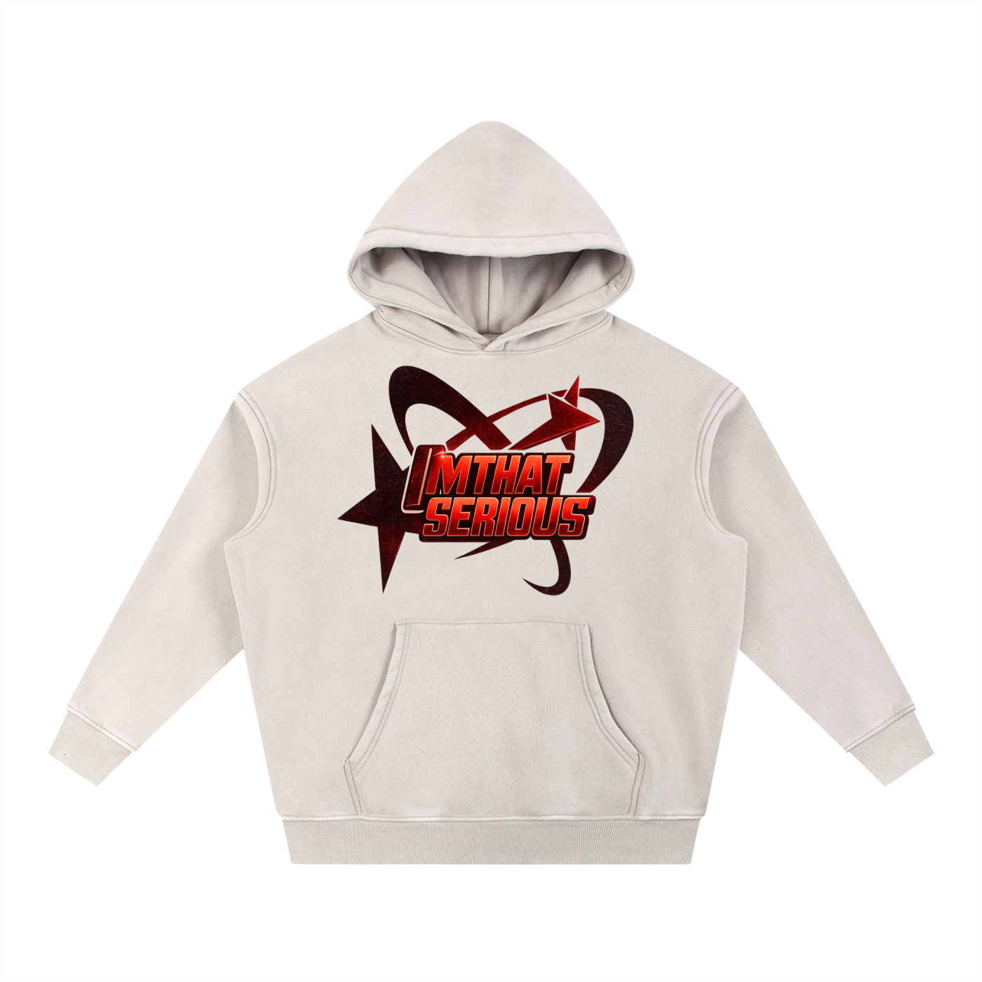 Snow Wash Fleece Oversize Hood,Men,Men Hoodie,Men Oversize Hoodie,IMTHATSERIOUS