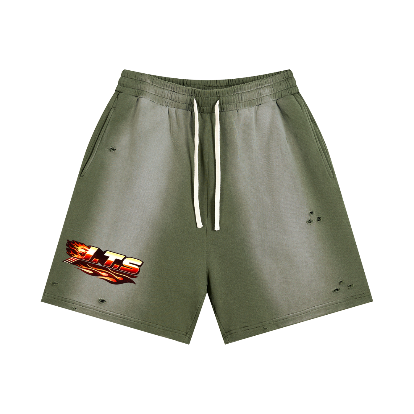 Sun Fade Distressed Shorts,Men,Men Shorts,IMTHATSERIOUS