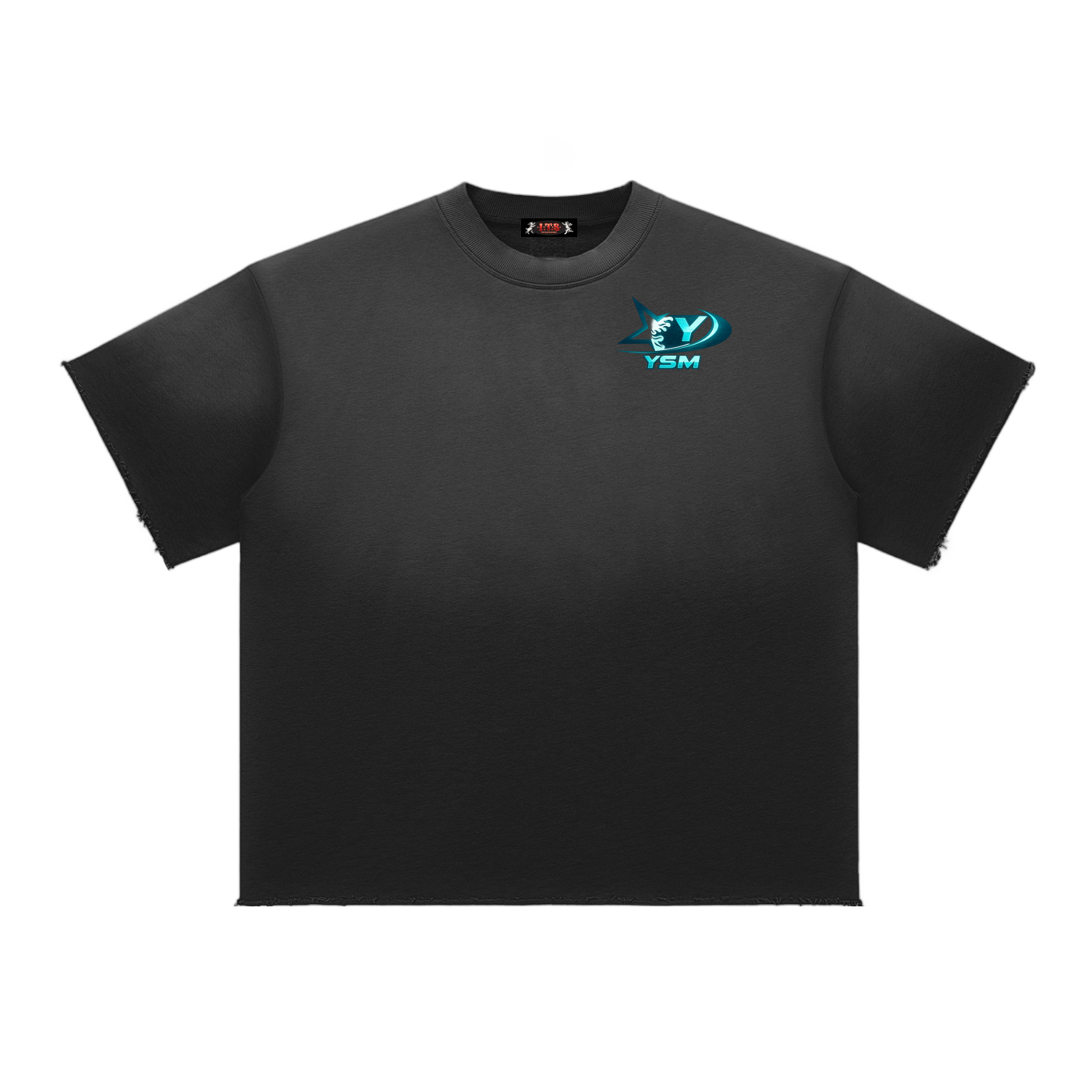 Sun Fade Raw Edge T-Shirt,Men,Men T-Shirt,IMTHATSERIOUS