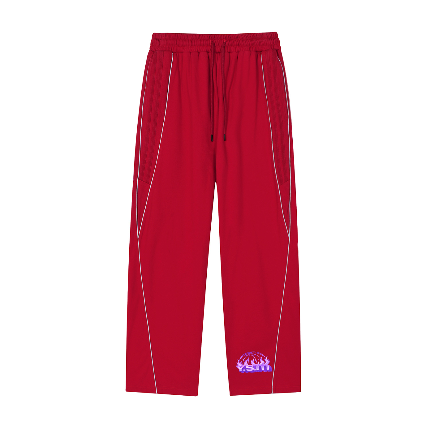 Reflection Striped Straight-Le,Men,Men Tracksuit,Men Sweatpants,IMTHATSERIOUS