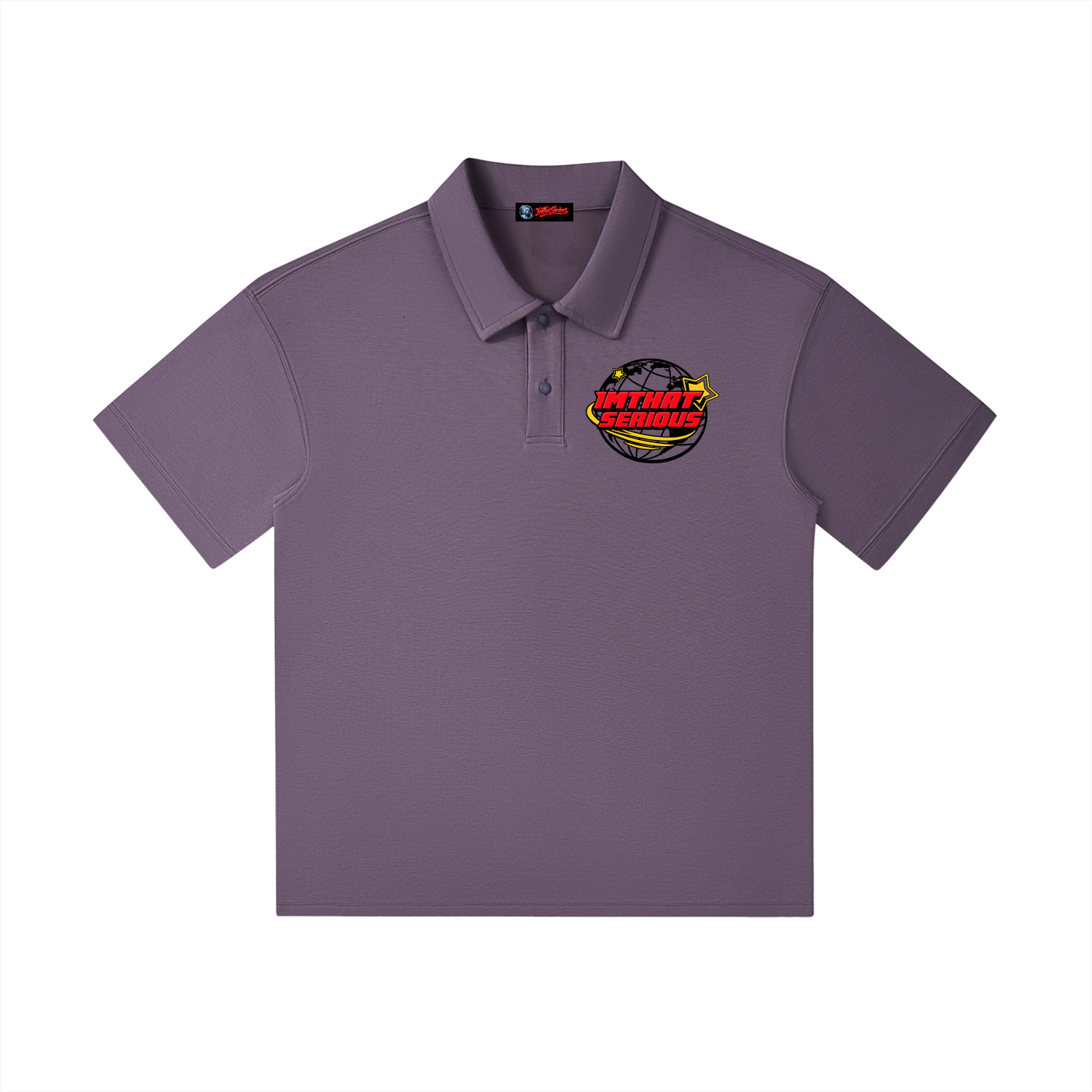 IMTHATSERIOUS,Men,Drop Shoulder Short-Sleeve Pol,Polo,Men Polo,Men Short Sleeve,Men Short Sleeve Polo,Short Sleeve Polo