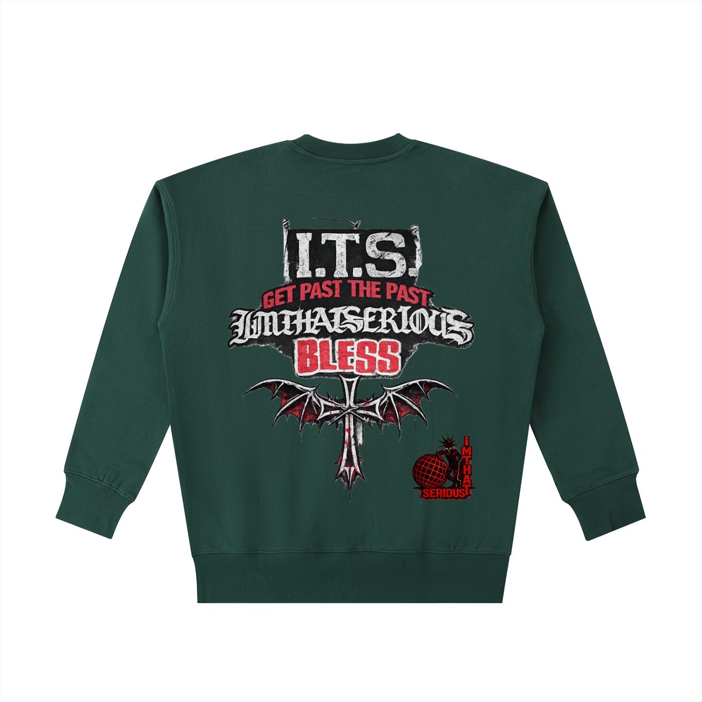 Heavyweight Cotton Sweatshirt,I.T.S,IMTHATSERIOUS,Cotton,Cotton Sweatshirt,Men Sweatshirt,Get Past The Past,Get Past The Best Sweatshirt,Men,Men Cotton Sweatshirt