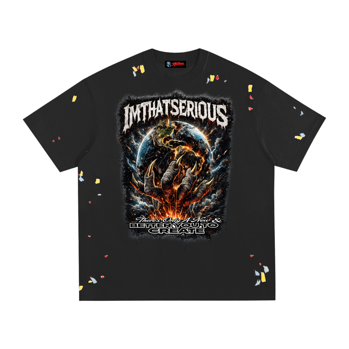 Paint Splatter T-Shirt,Creator Paint Splatter T-Shirt,Men Paint Splatter T-Shirt,Creator,IMTHATSERIOUS,Creator Men,Creator Men T-Shirt