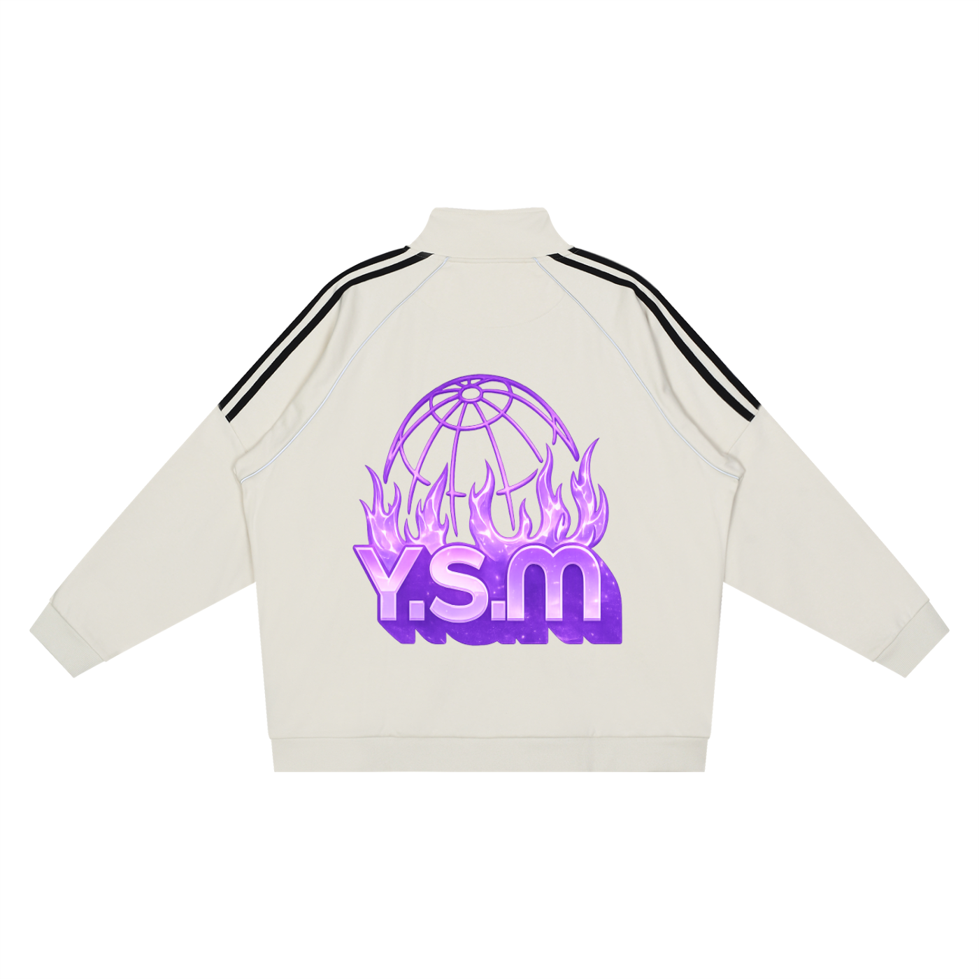 Reflection Striped Raglan Slee,Men,Men Hoodie,Men Tracksuit,IMTHATSERIOUS