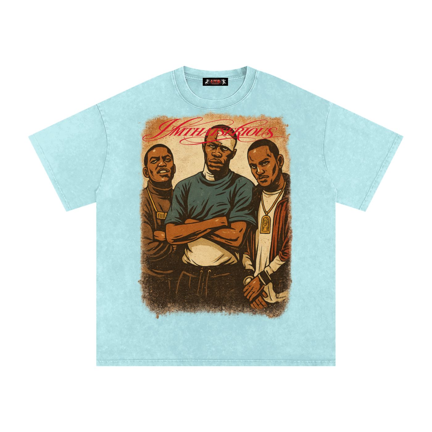 Snow Washed Oversized Cotton T,Paid In Full,Paid In Full Men,Paid In Full Men T-Shirt,IMTHATSERIOUS,Men,Men T-Shirt