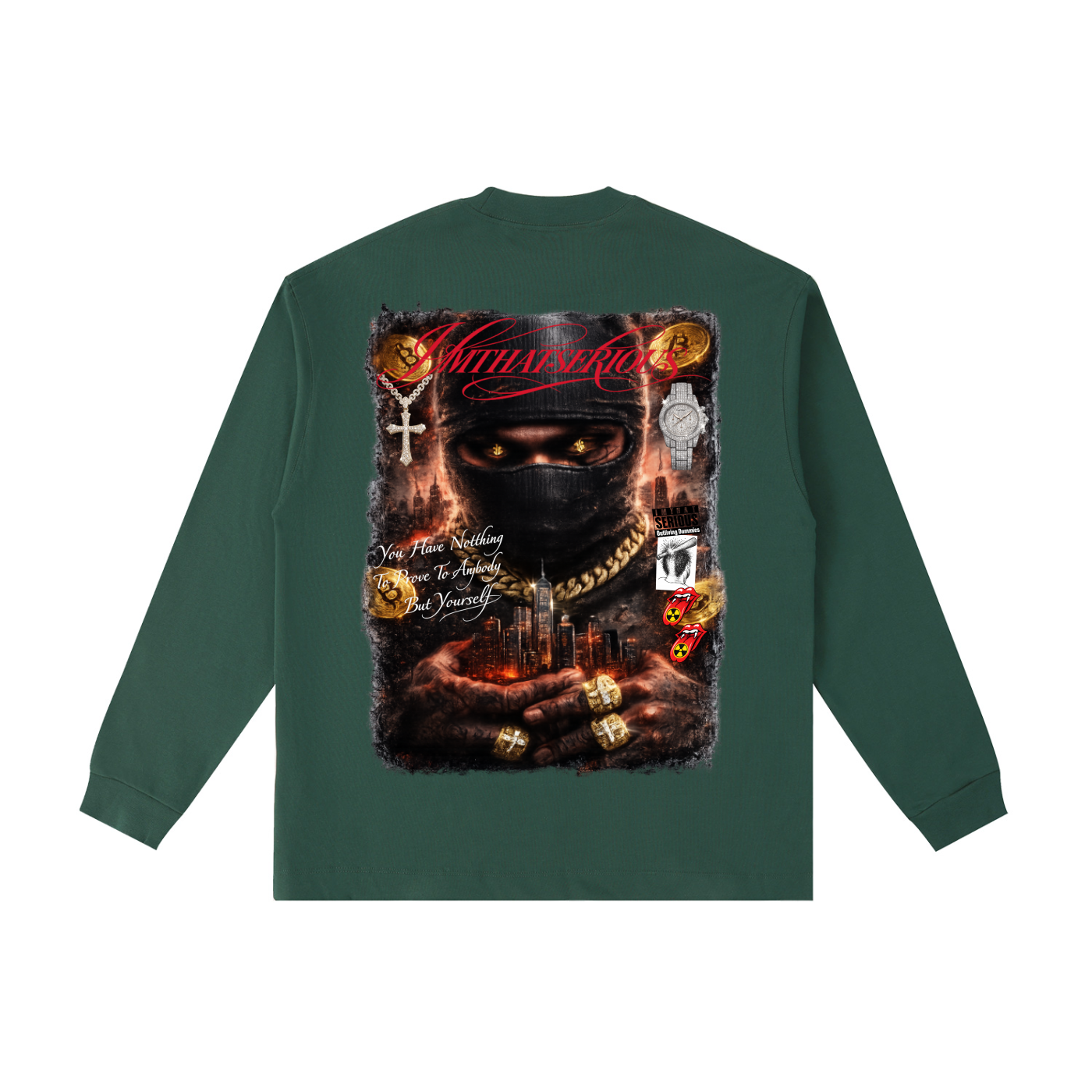 Hustlin Ambition,IMTHATSERIOUS,Men,Hustlin Ambition Men,Men Long Sleeve T-Shirt